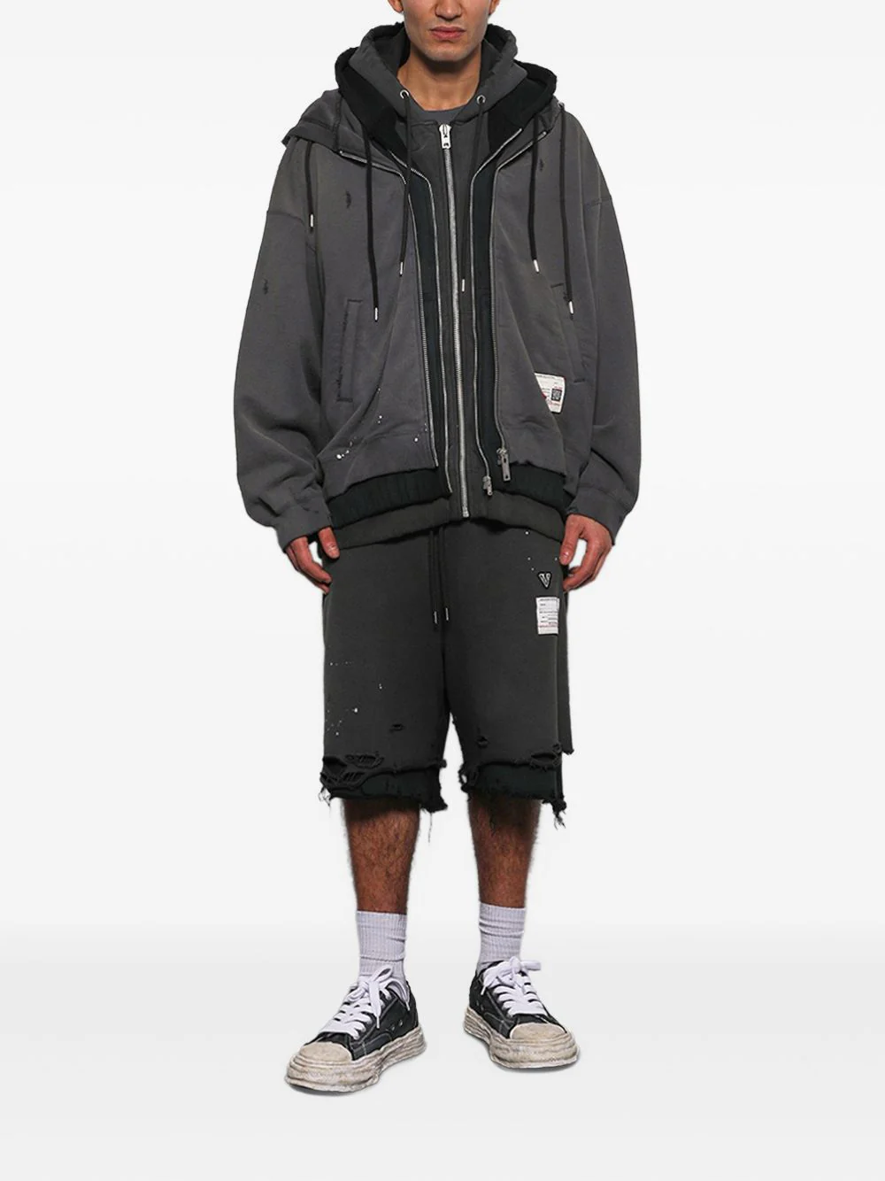 Layered Distressed Shorts - Image 2