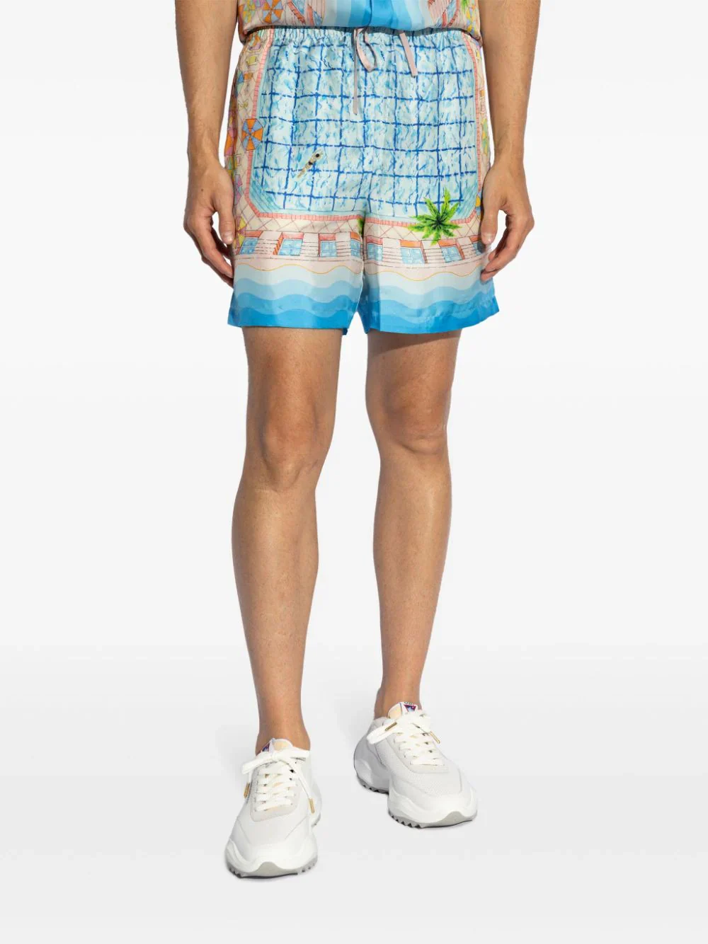 Le Plongeon Silk Shorts - Image 3