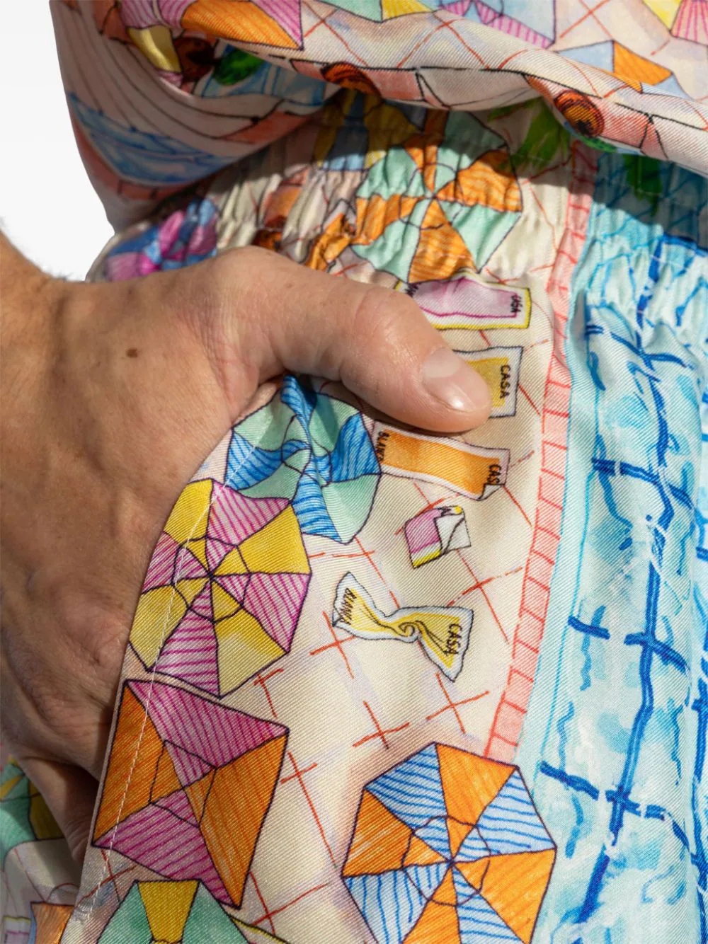 Le Plongeon Silk Shorts - Image 5