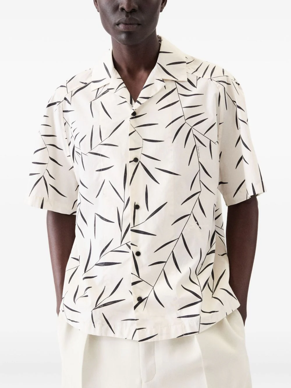 Leaf-Print Short-Sleeve Shirt - Image 2