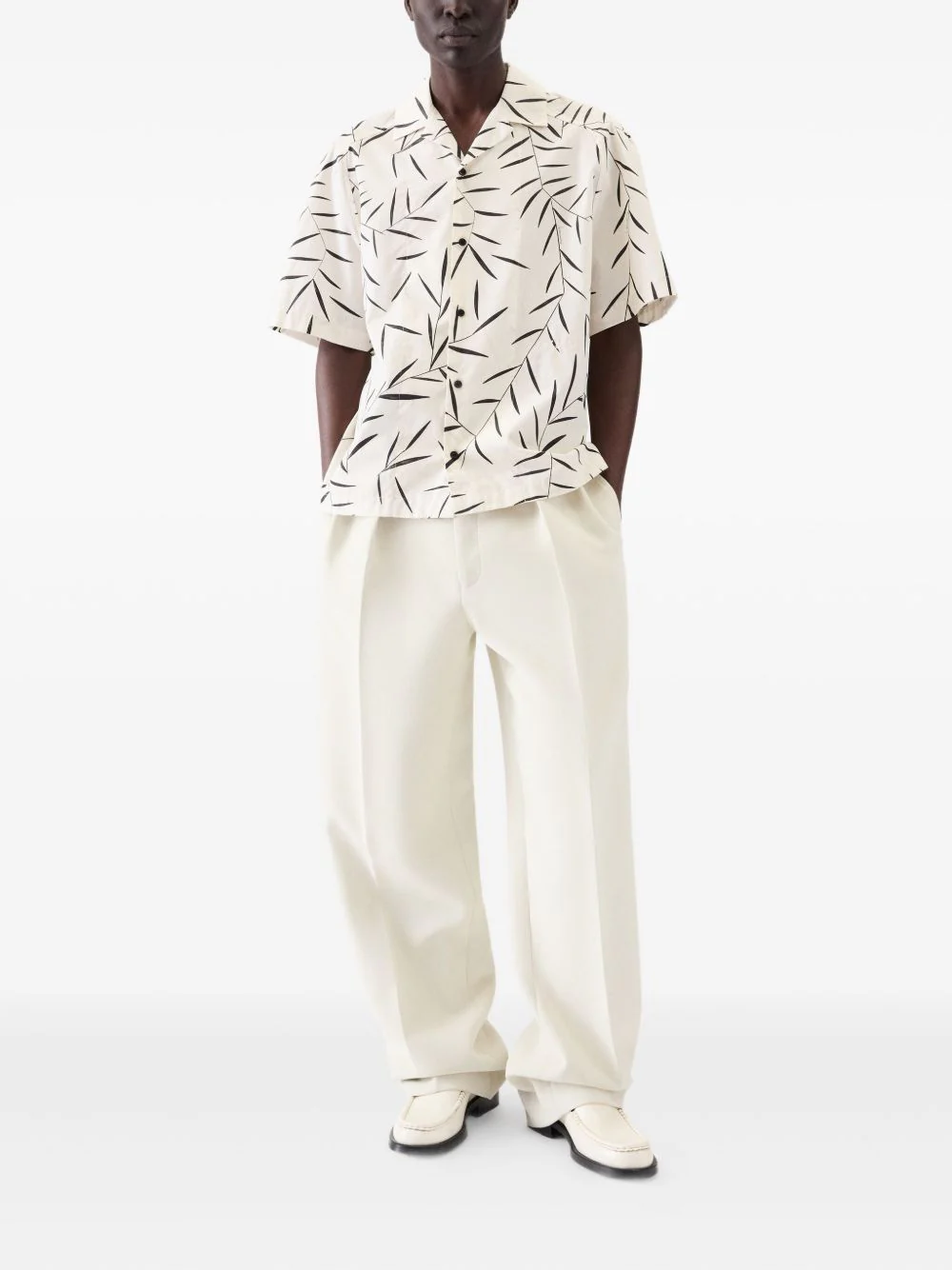 Leaf-Print Short-Sleeve Shirt - Image 5