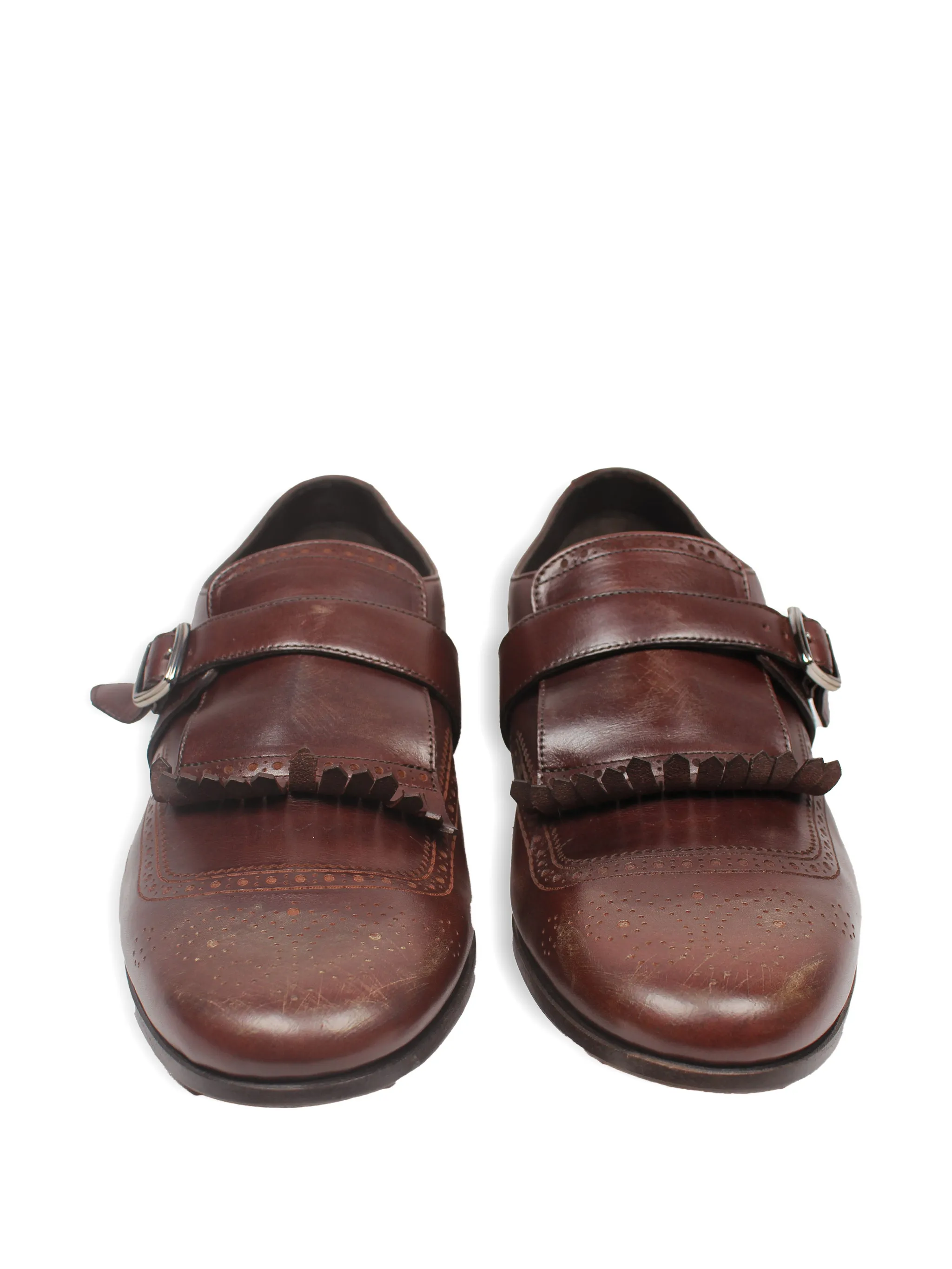 Leather Monk Shoes - Image 3