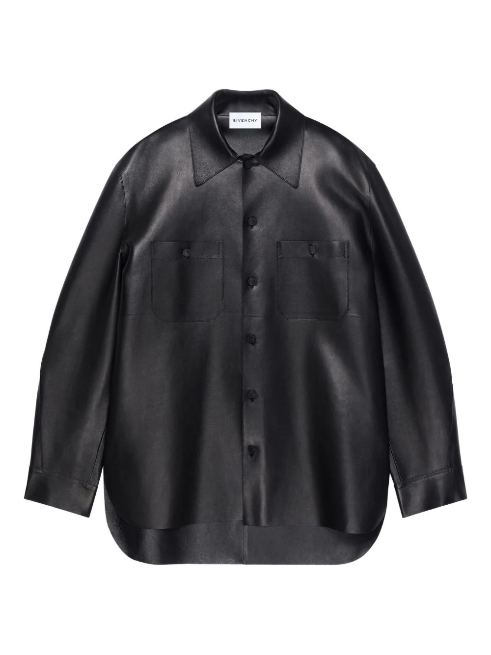 Leather Shirt Jacket