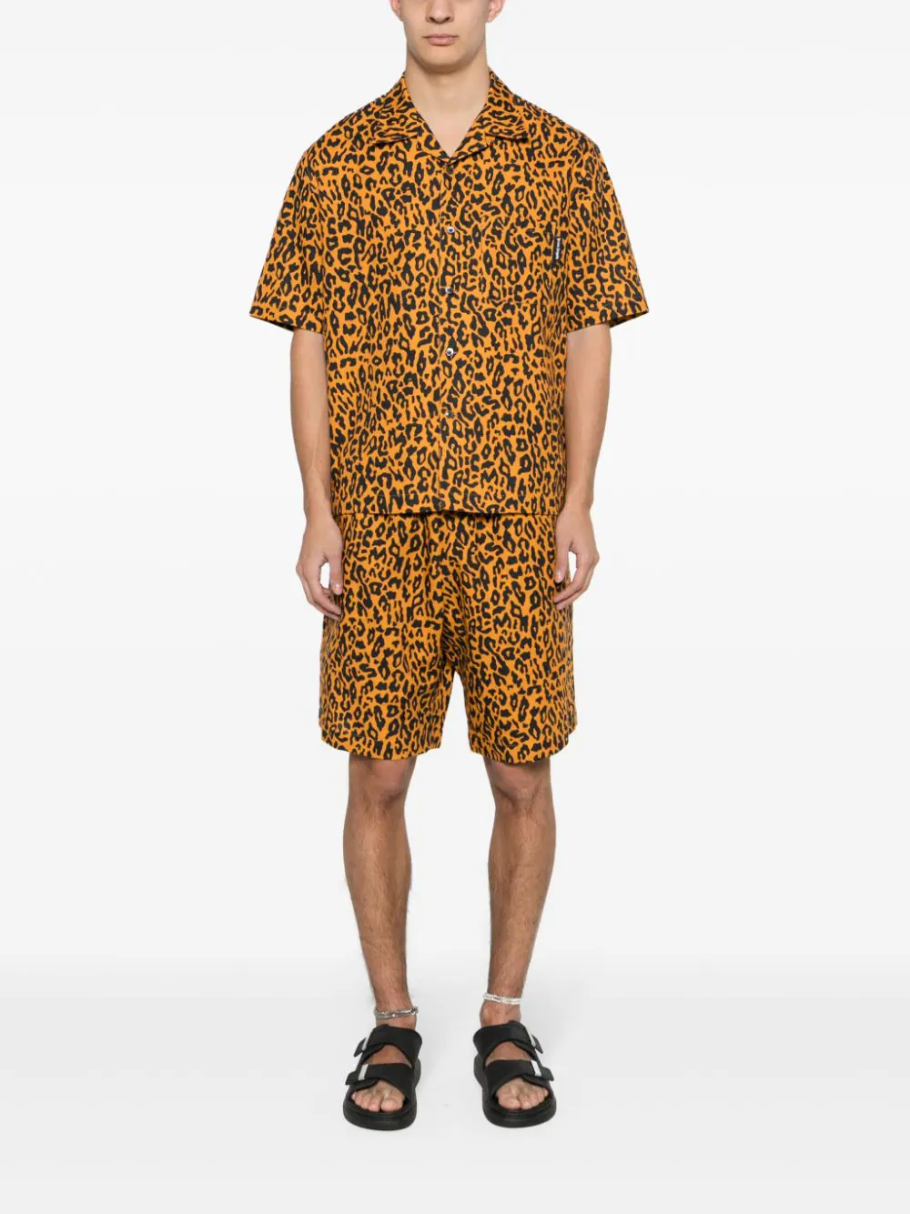 Leopard-Print Poplin Shorts - Image 2
