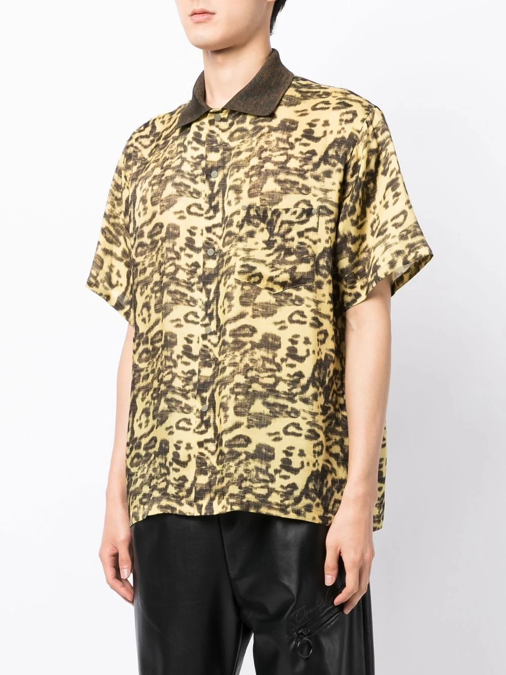 Leopard-Print Short-Sleeved Shirt - Image 3