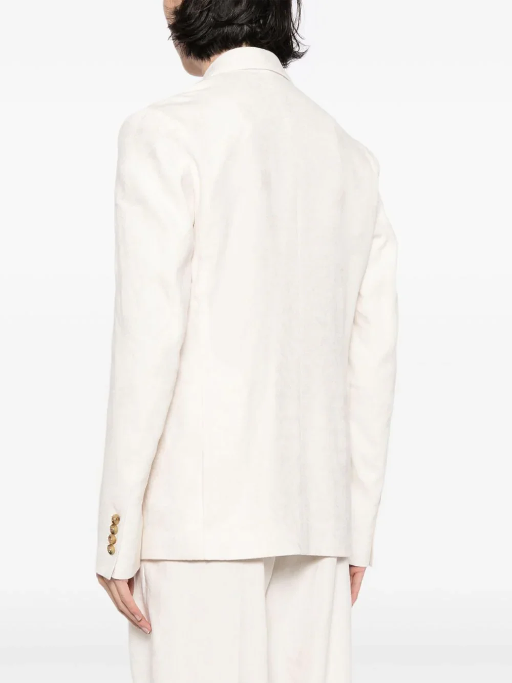 Linen-Cotton Blend Blazer - Image 4