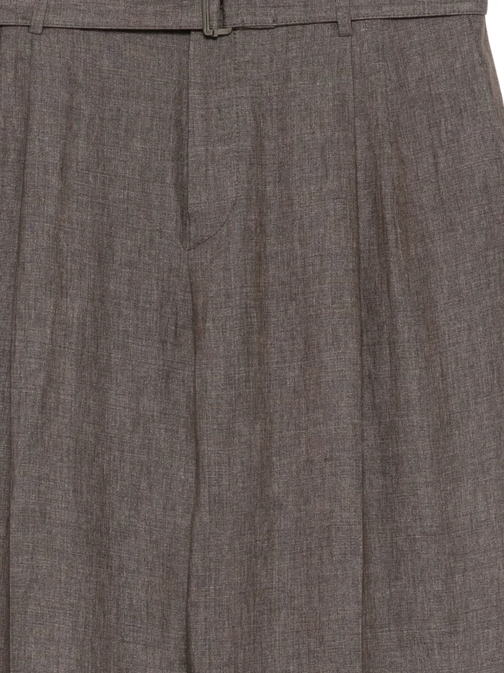Linen Pleated Trousers - Image 3