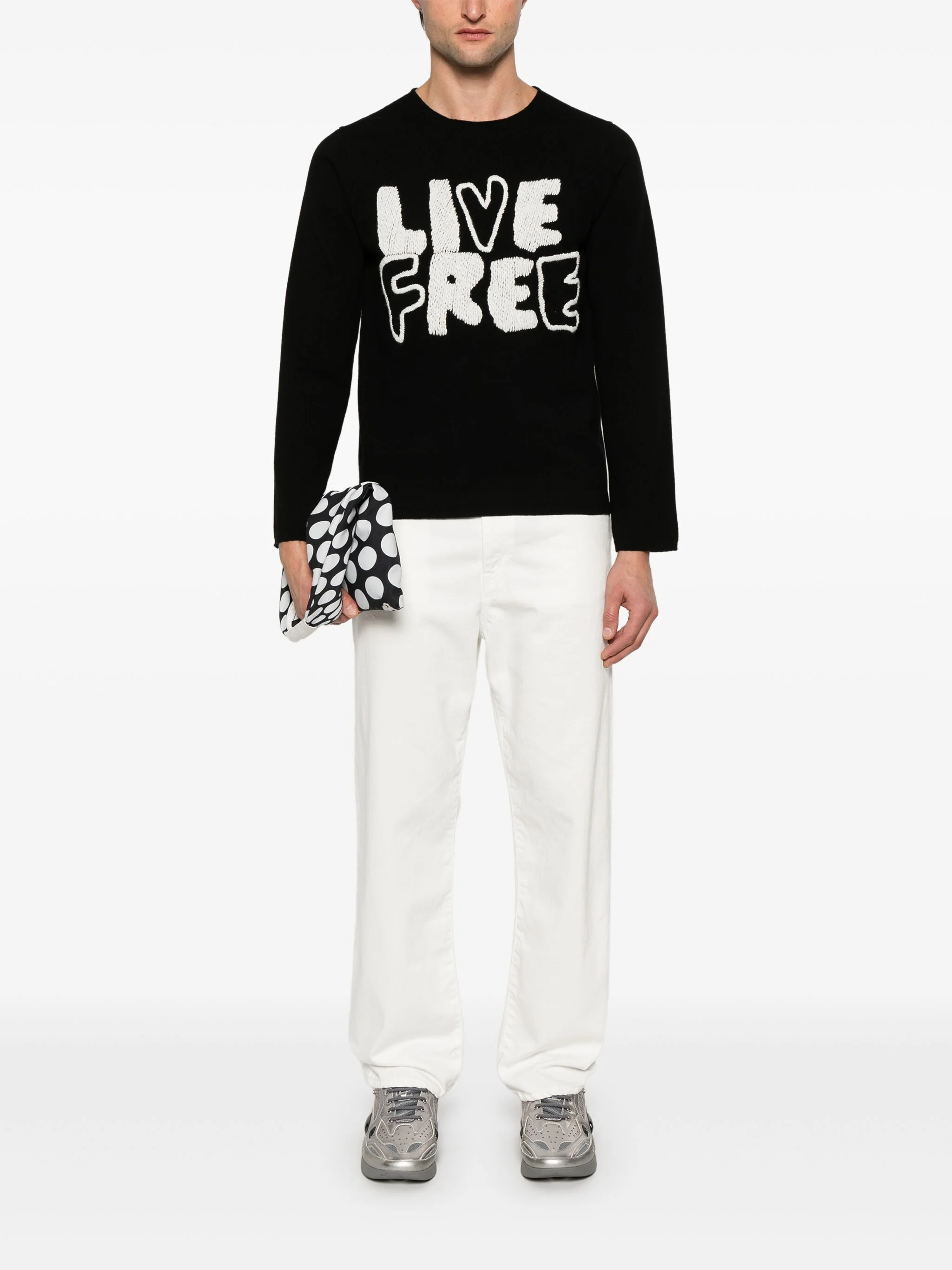 Live Free-Embroidered Sweater - Image 2