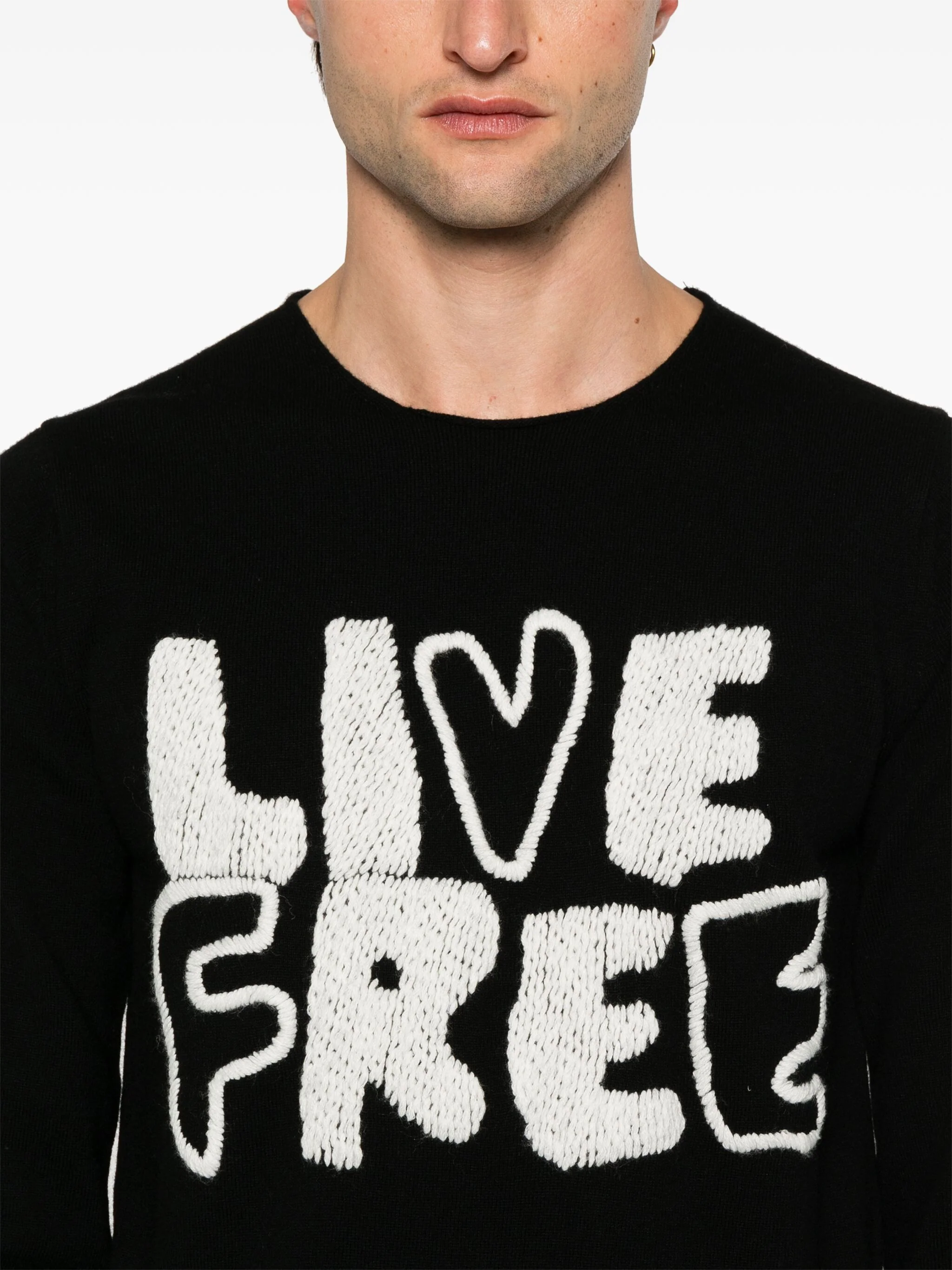 Live Free-Embroidered Sweater - Image 5