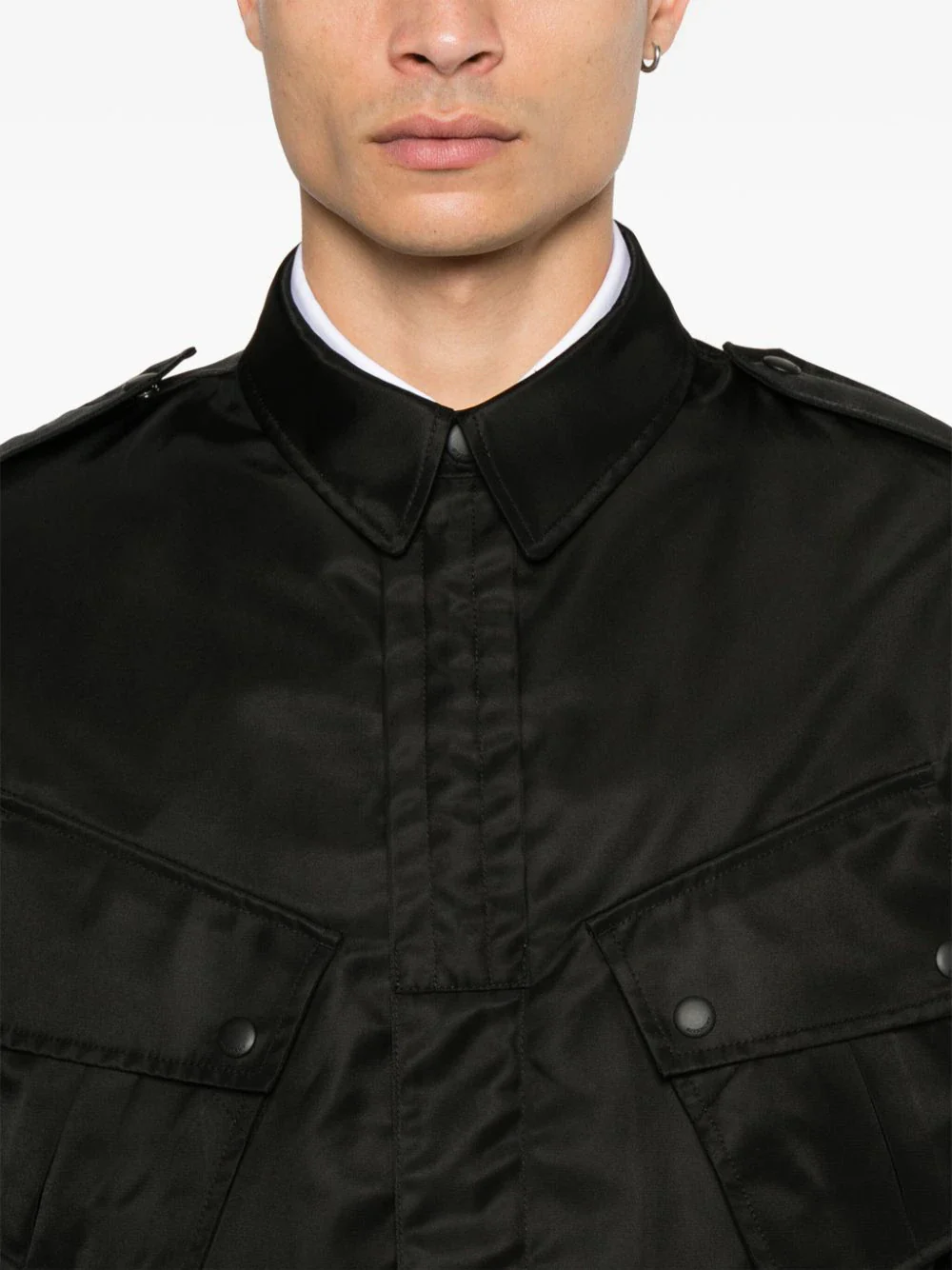 Logo-Appliqué Shirt Jacket - Image 5