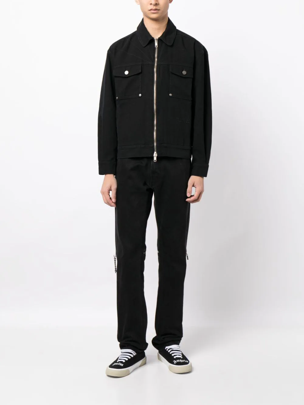 Logo-Embroidered Cotton Jacket - Image 2