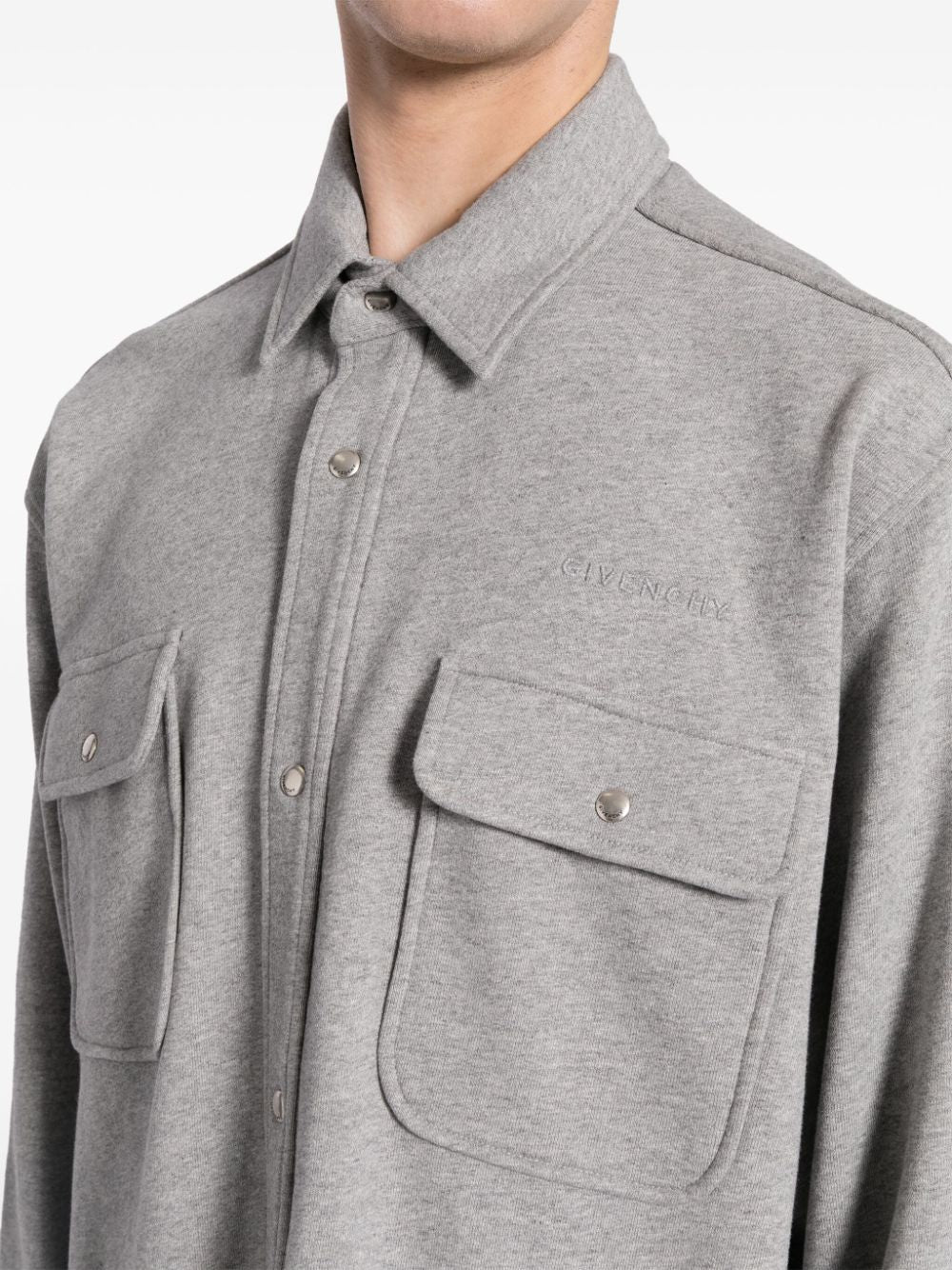 Logo-Embroidered Cotton-Jersey Shirt - Image 2