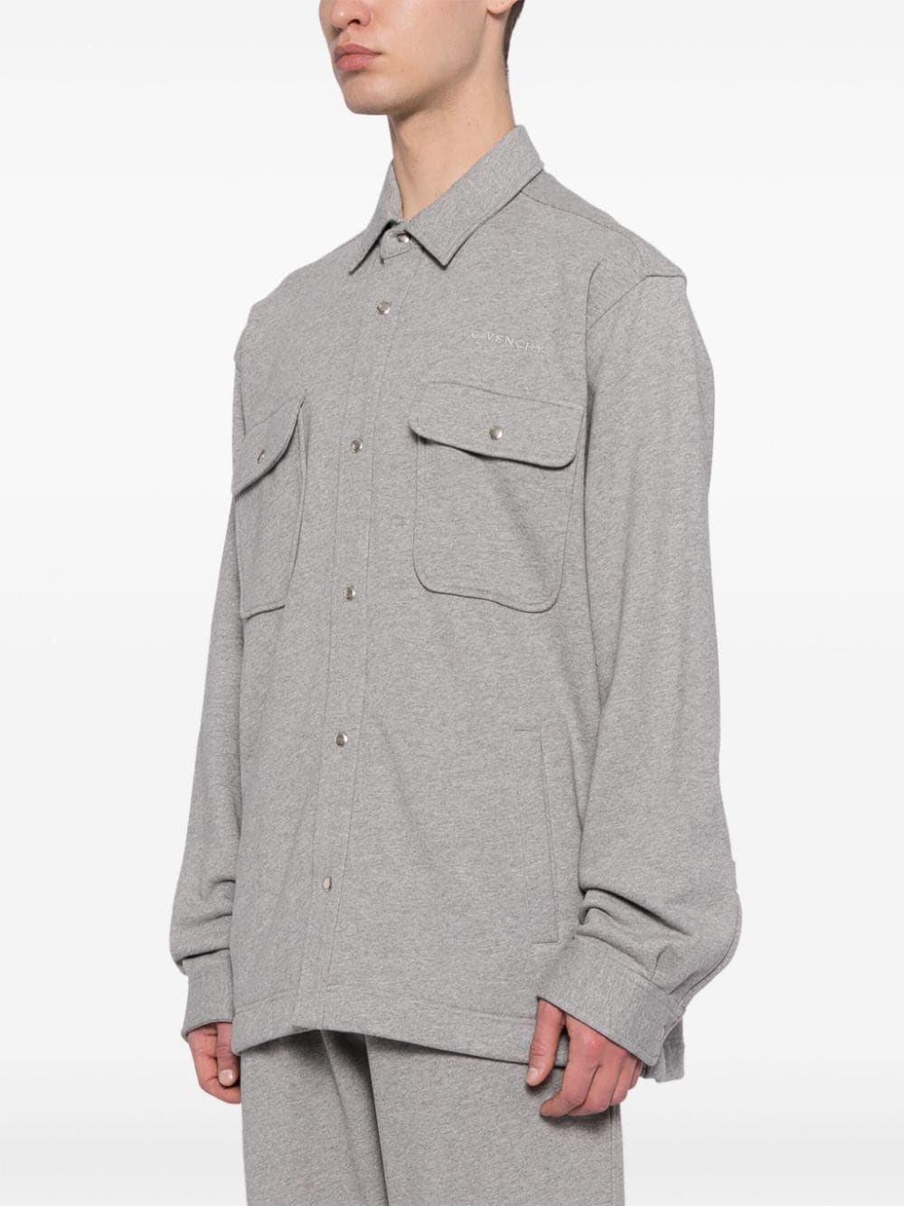 Logo-Embroidered Cotton-Jersey Shirt - Image 3