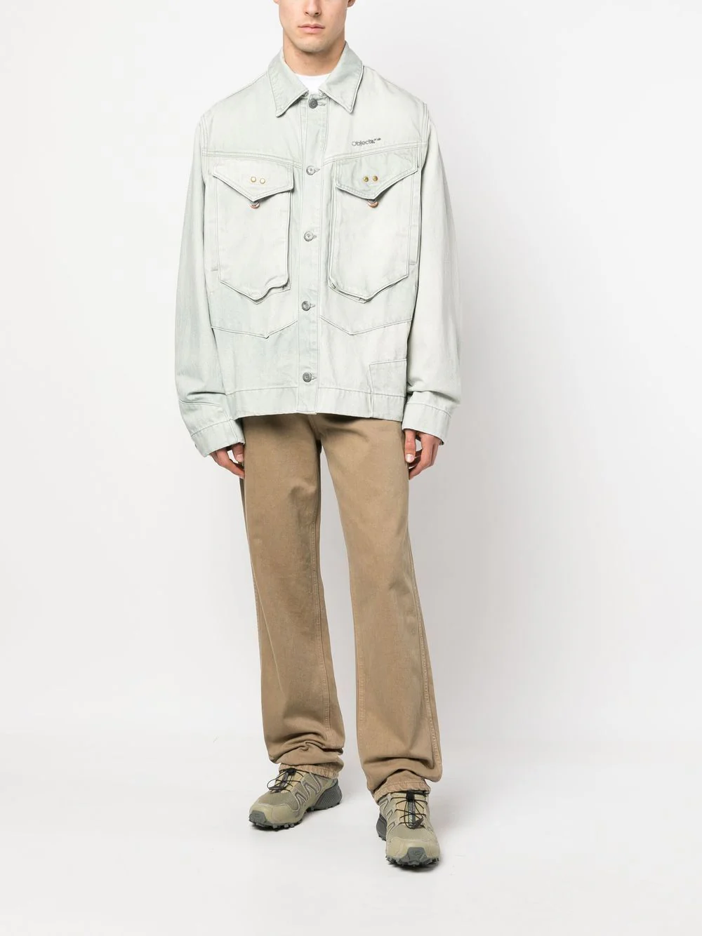 Logo-Embroidered Denim Jacket - Image 3