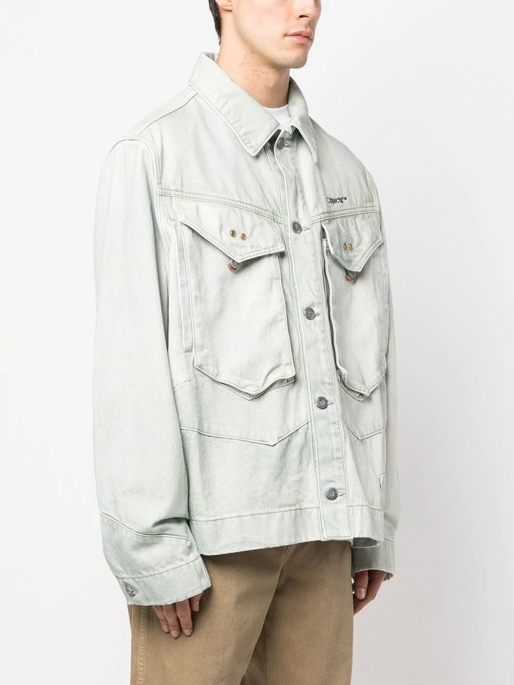 Logo-Embroidered Denim Jacket - Image 4