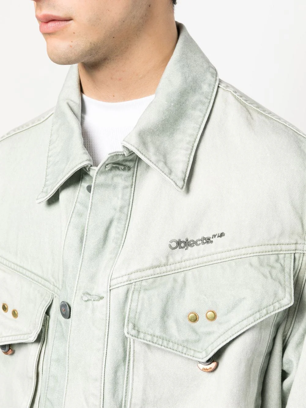 Logo-Embroidered Denim Jacket - Image 5