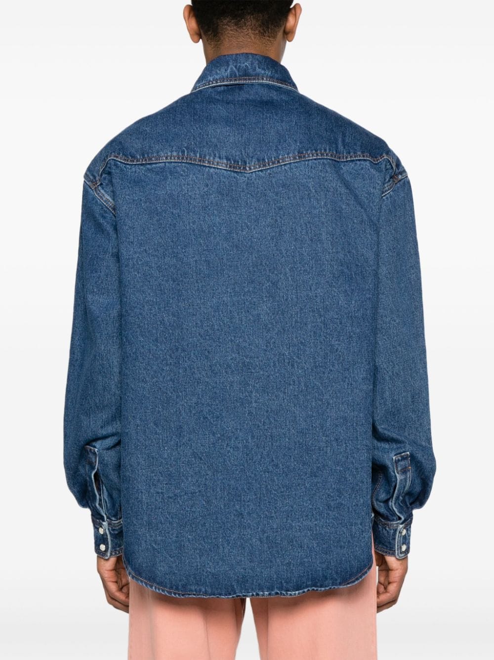 Logo-Embroidered Denim Shirt - Image 3