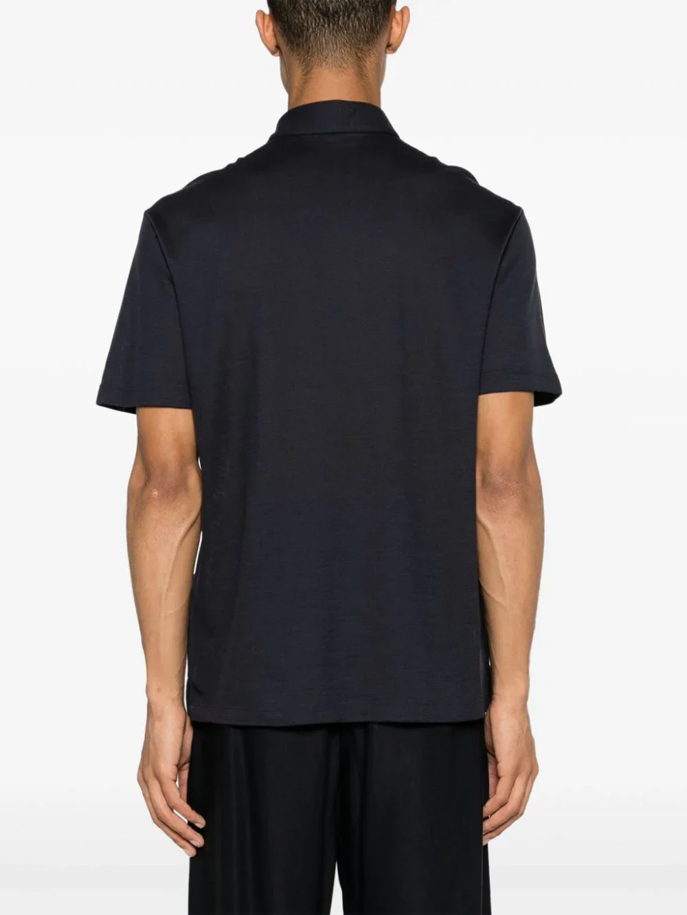 Logo-Embroidered Wool Polo Shirt - Image 4
