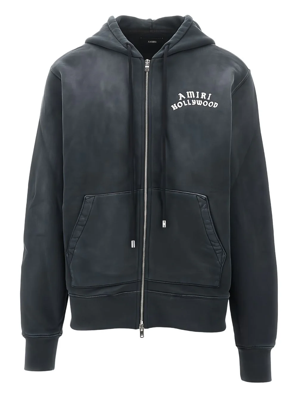 Logo-Embroidered Zip-Up Hoodie