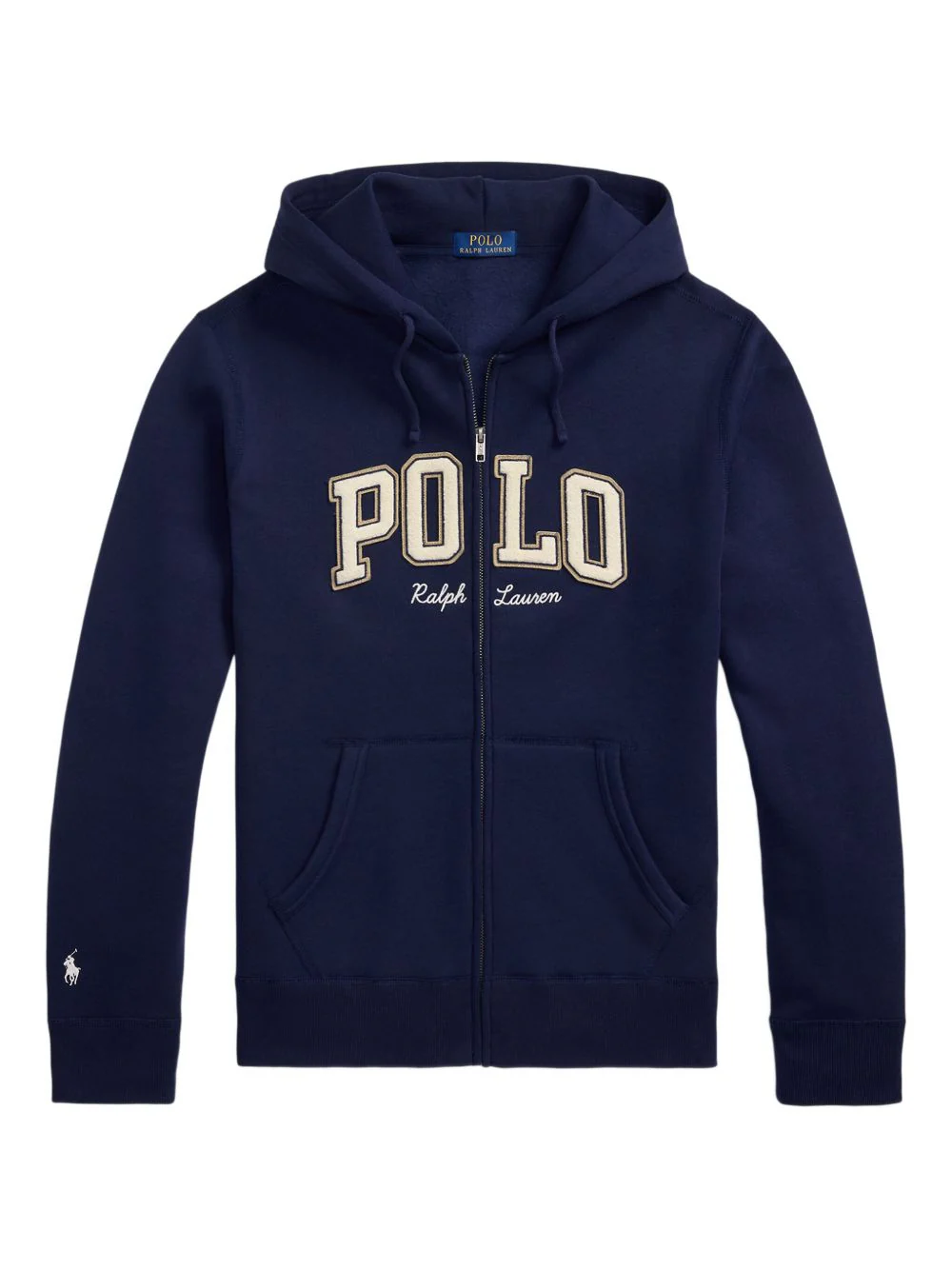 Logo-Embroidered Zip-Up Hoodie