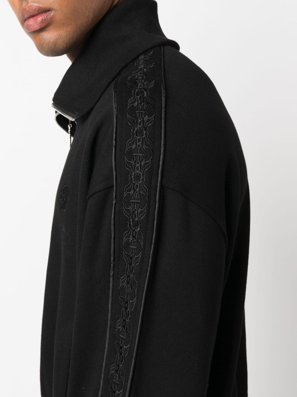 Logo-Embroidered Zip-Up Sweatshirt - Image 3