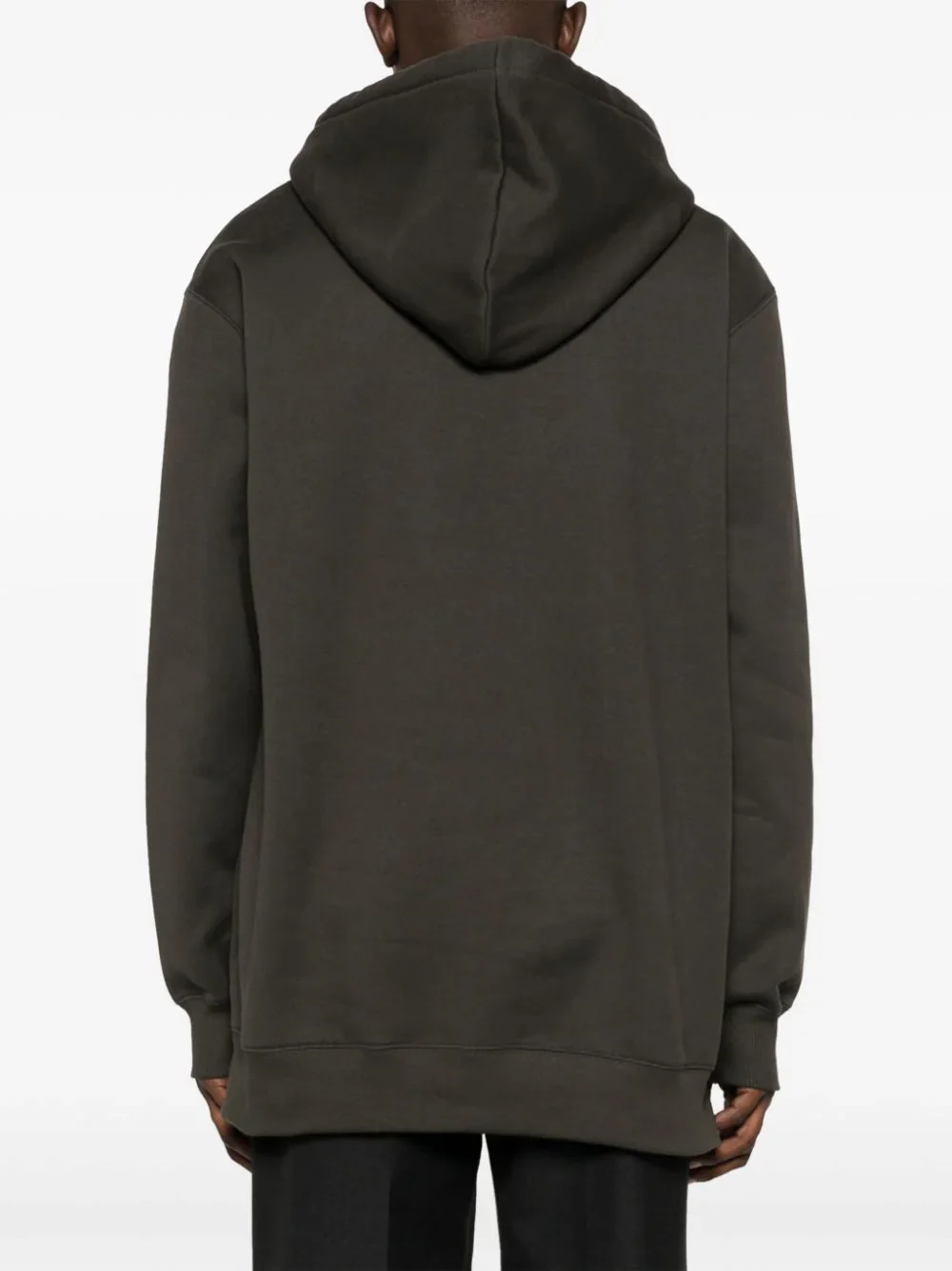 Logo-Embroidery Cotton Hoodie - Image 3