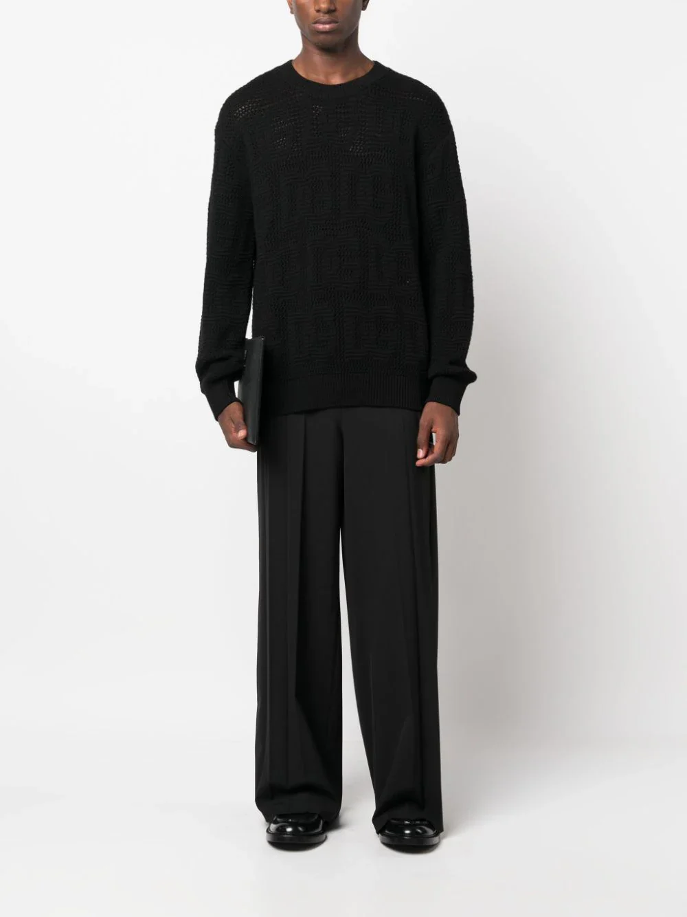 Logo-Jacquard Virgin-Wool Jumper - Image 2