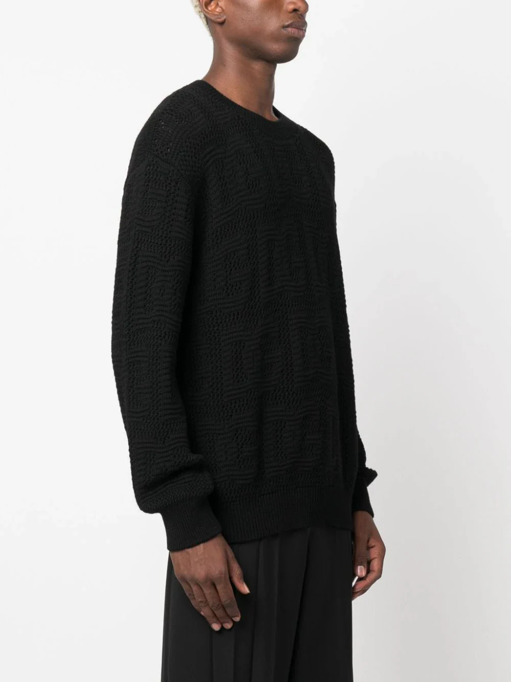 Logo-Jacquard Virgin-Wool Jumper - Image 3