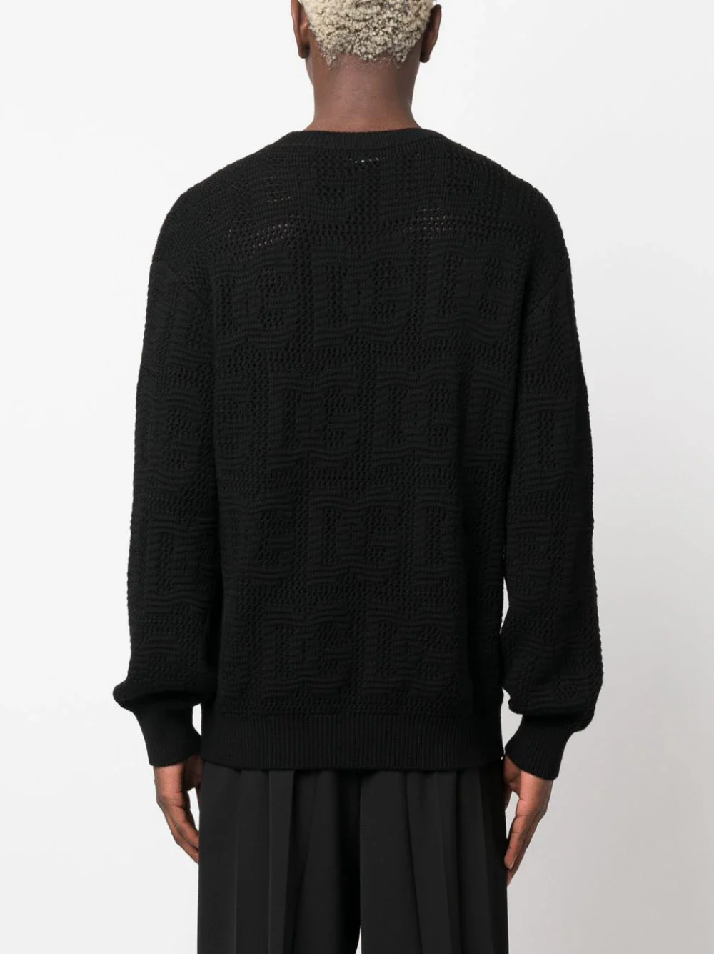 Logo-Jacquard Virgin-Wool Jumper - Image 4