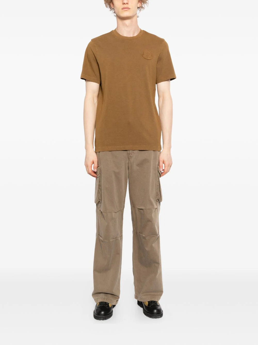 Logo Patch Cotton T-Shirt - Image 2