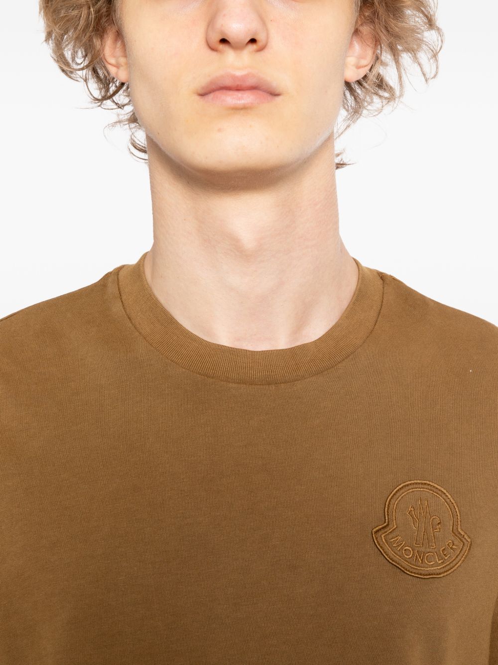 Logo Patch Cotton T-Shirt - Image 3