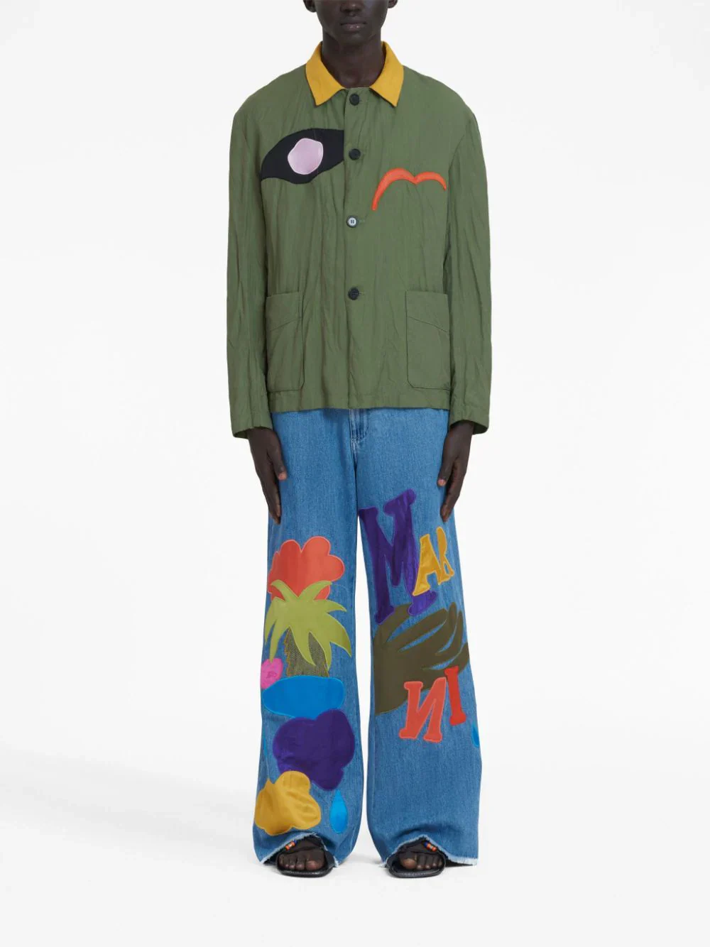 Logo-Patch Shirt Jacket - Image 2