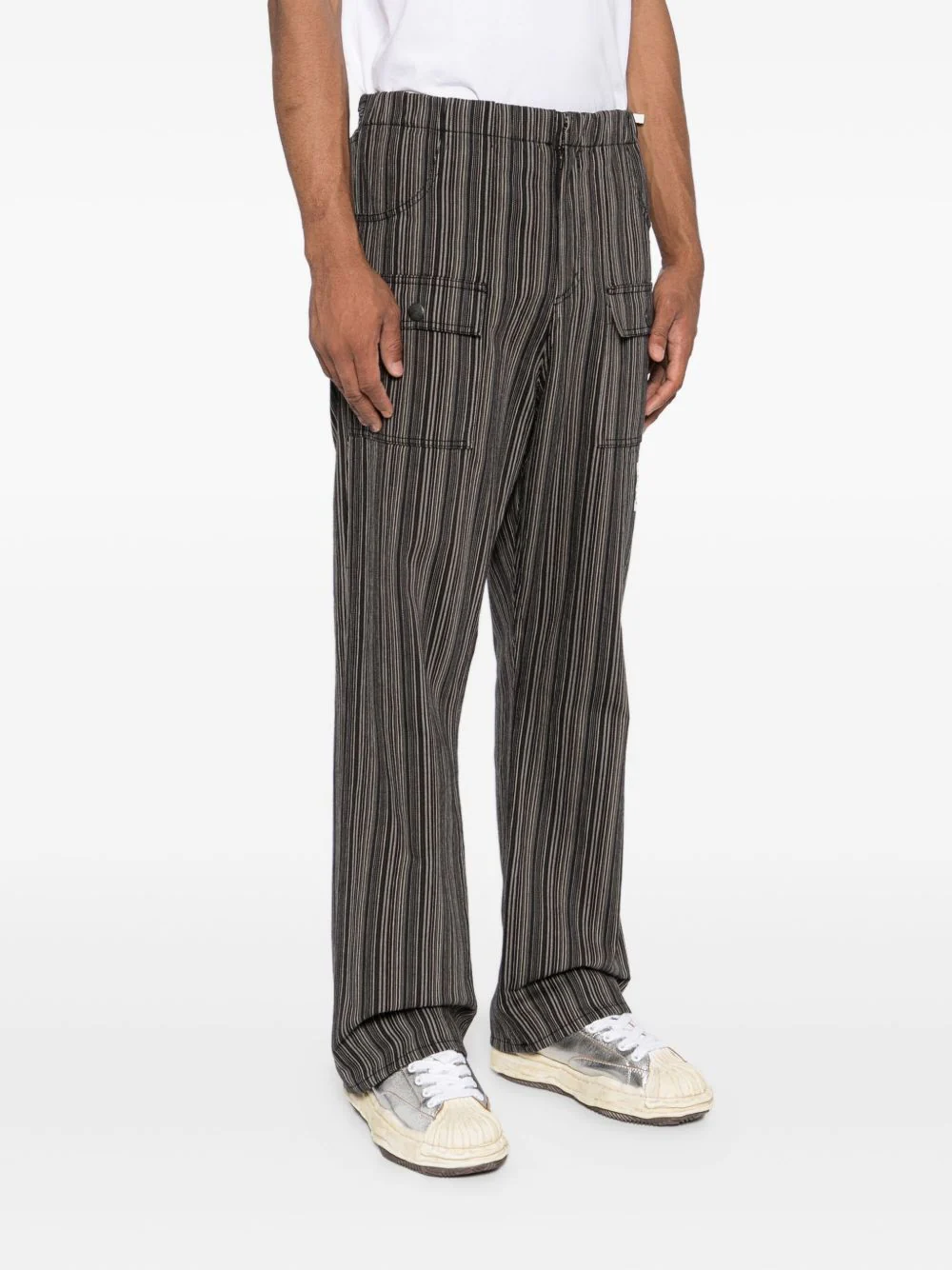 Logo-Patched Straight-Leg Pants - Image 2