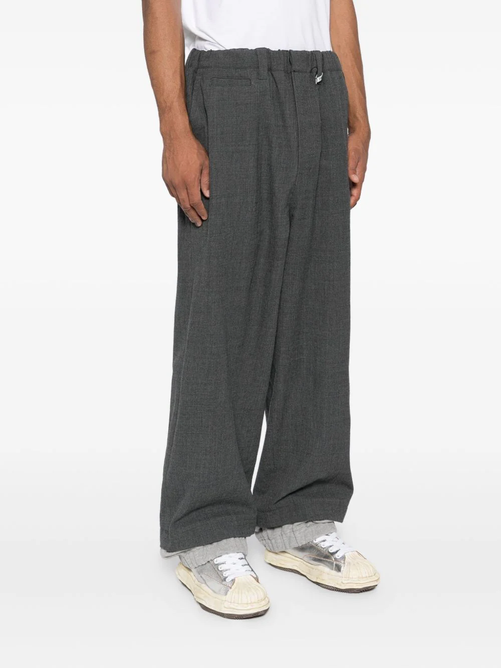 Logo-Patched Tapered-Leg Trousers - Image 3