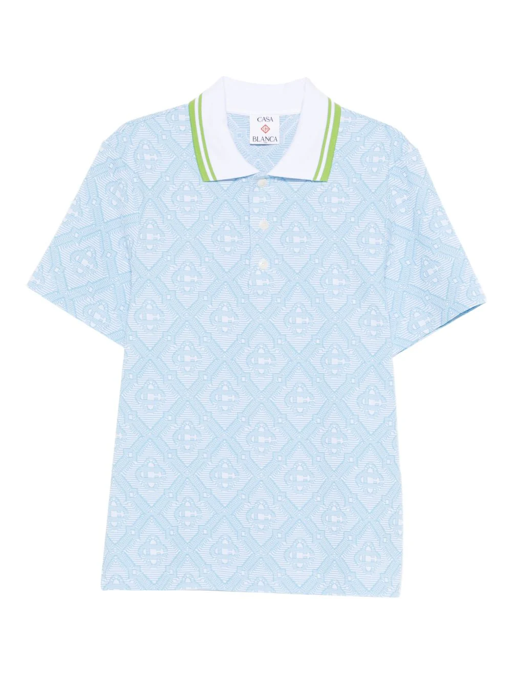 Logo-Pattern Polo Shirt