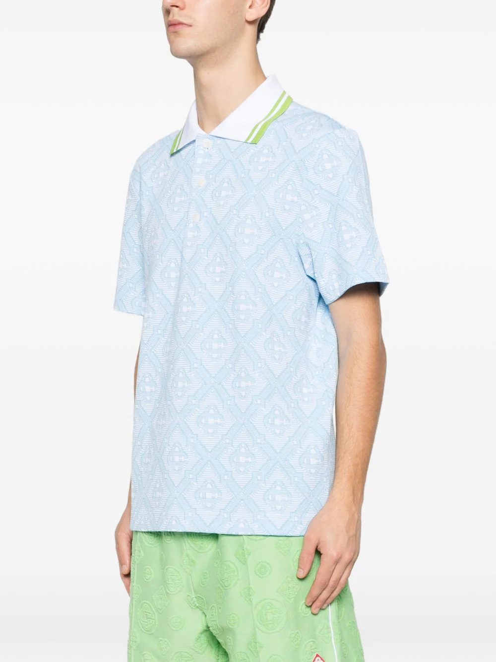 Logo-Pattern Polo Shirt - Image 2