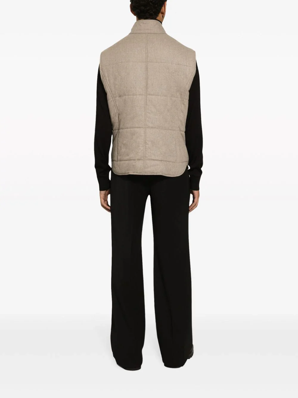 Logo-Plaque Cashmere-Blend Gilet - Image 3