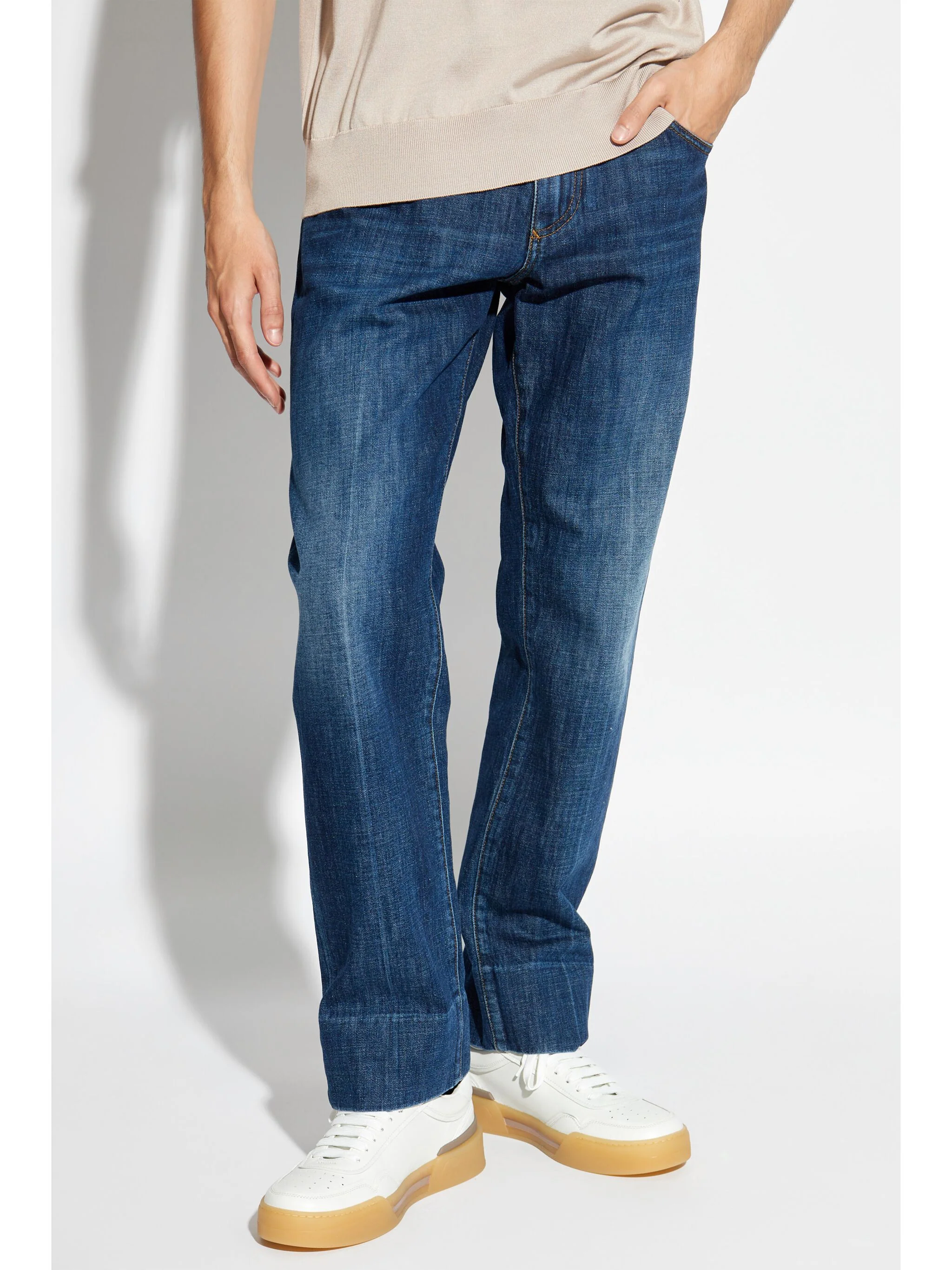 Logo-Plaque Straight-Leg Jeans - Image 3