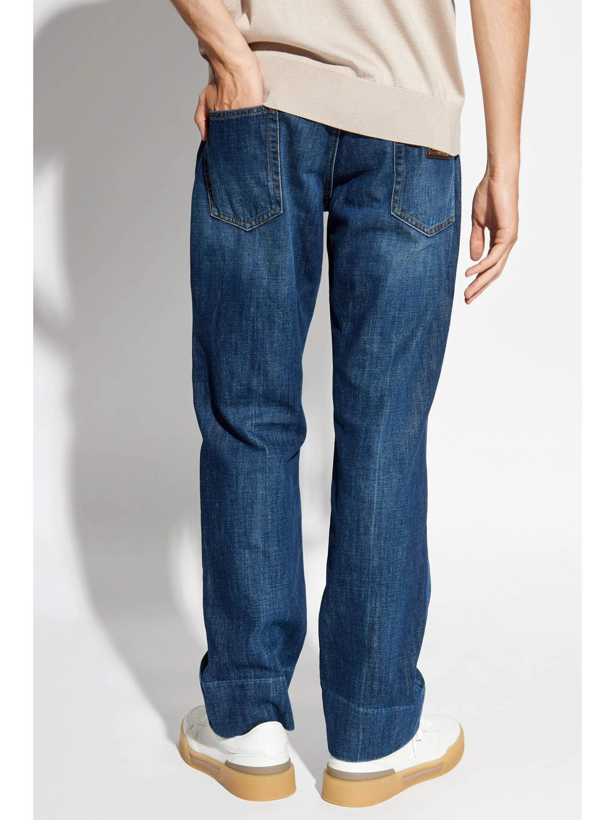 Logo-Plaque Straight-Leg Jeans - Image 4