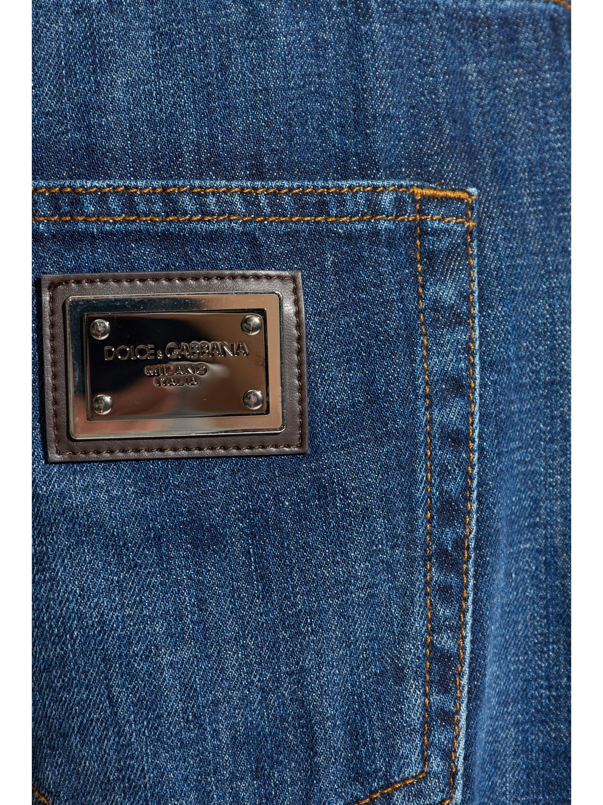 Logo-Plaque Straight-Leg Jeans - Image 5