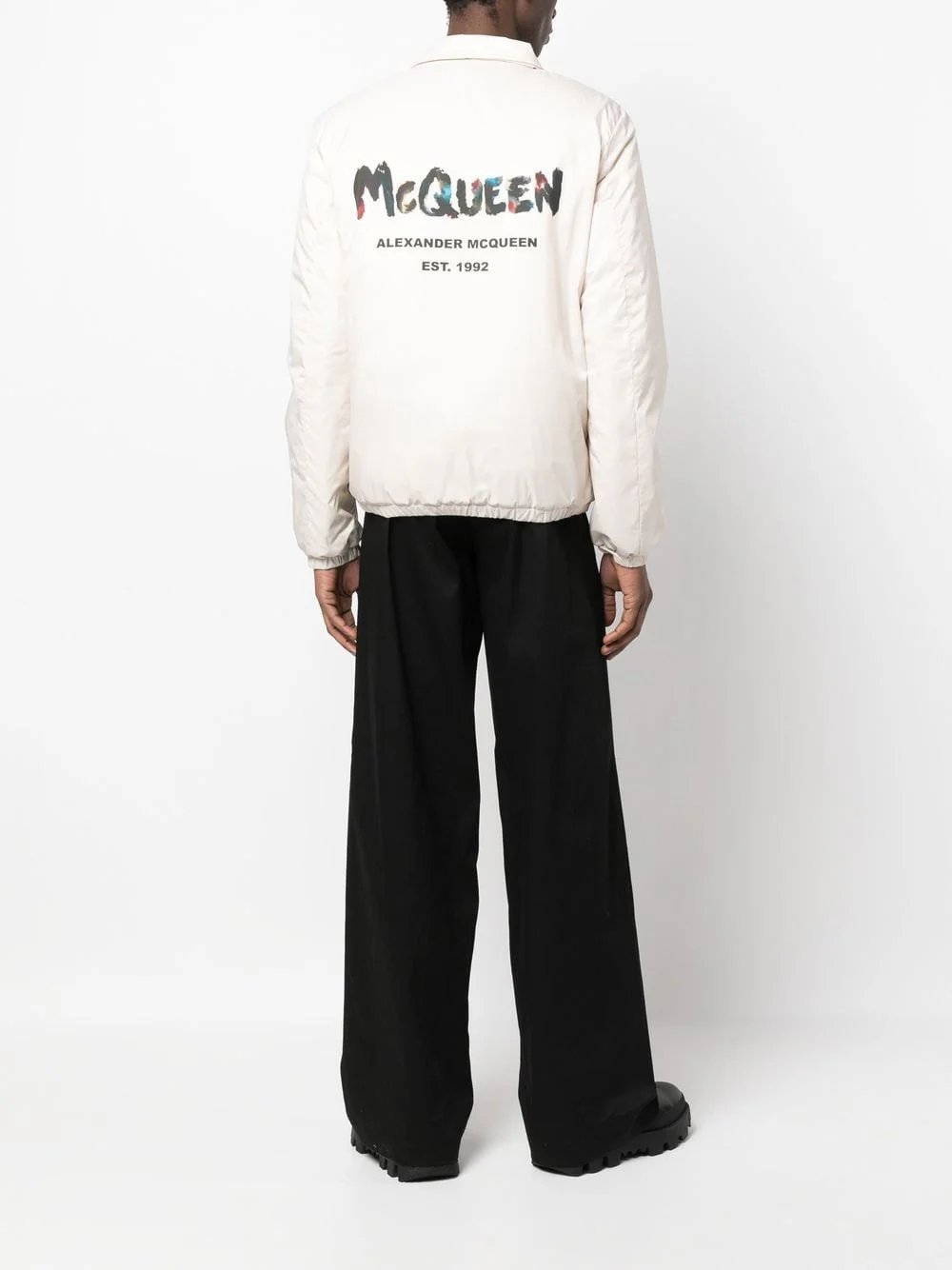 Logo-Print Bomber Jacket - Image 3
