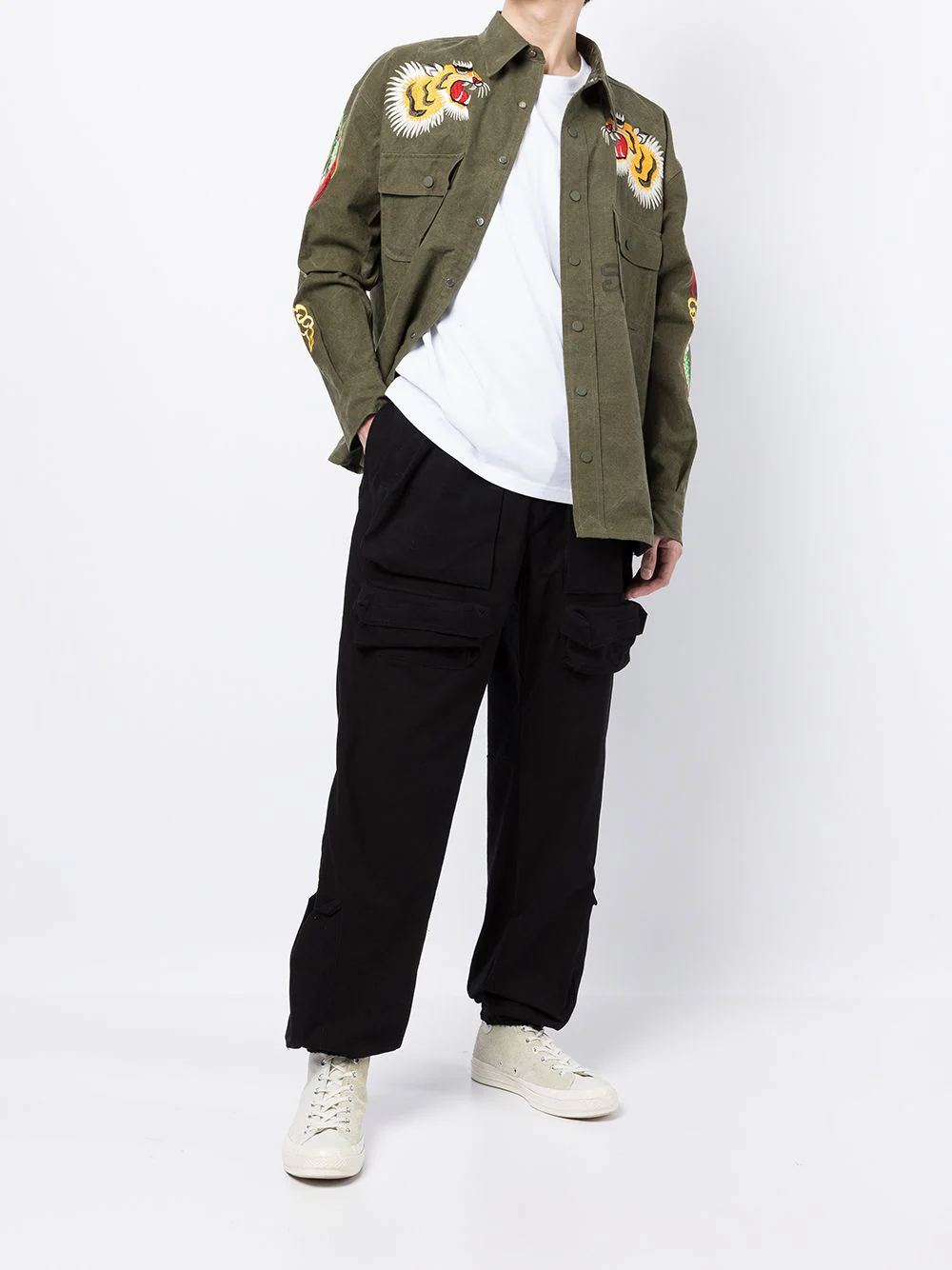Logo-Print Cargo Pants - Image 2