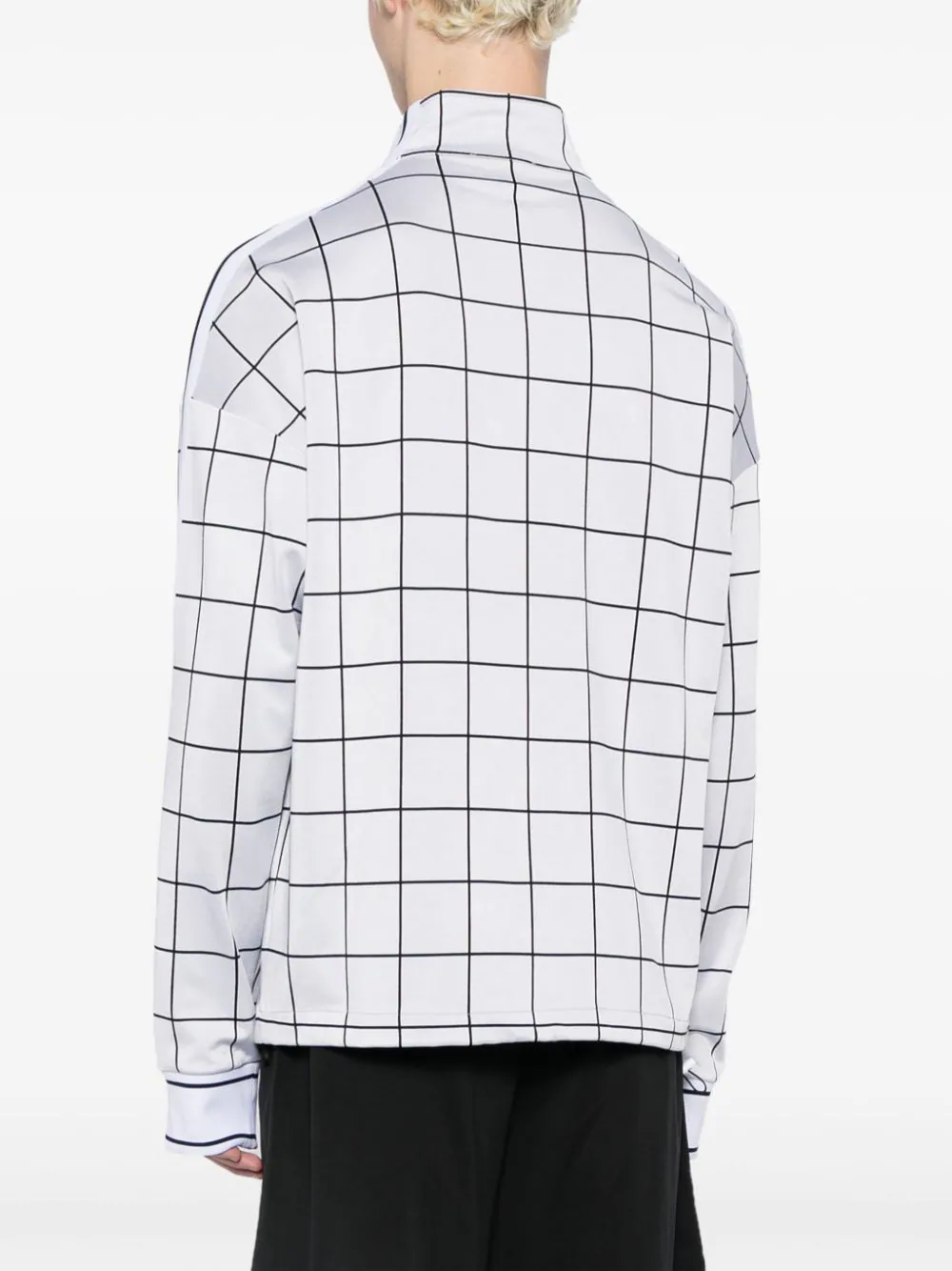 Logo-Print Checked Jacket - Image 3