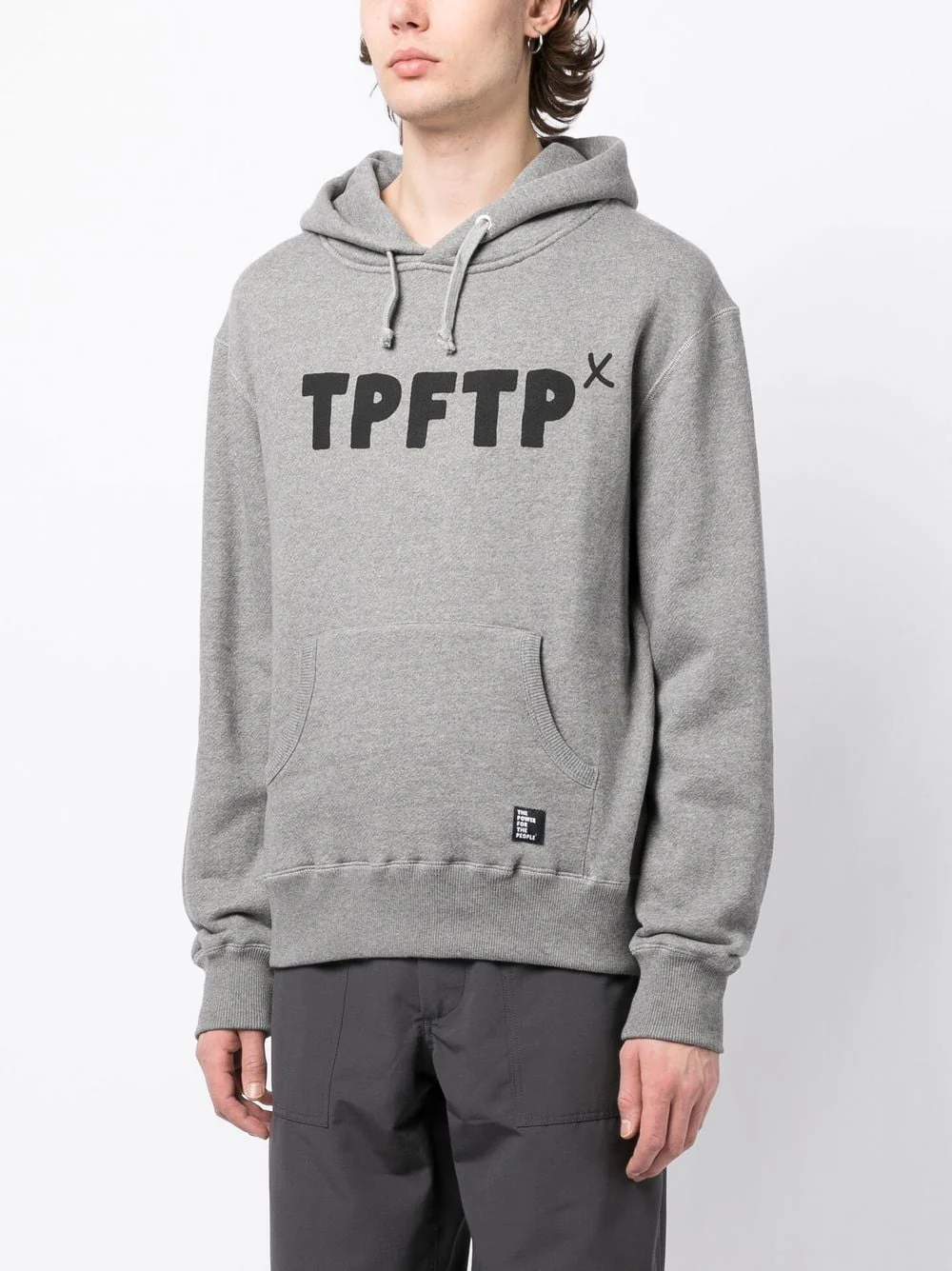 Logo Print Drawstring Hoodie - Image 2