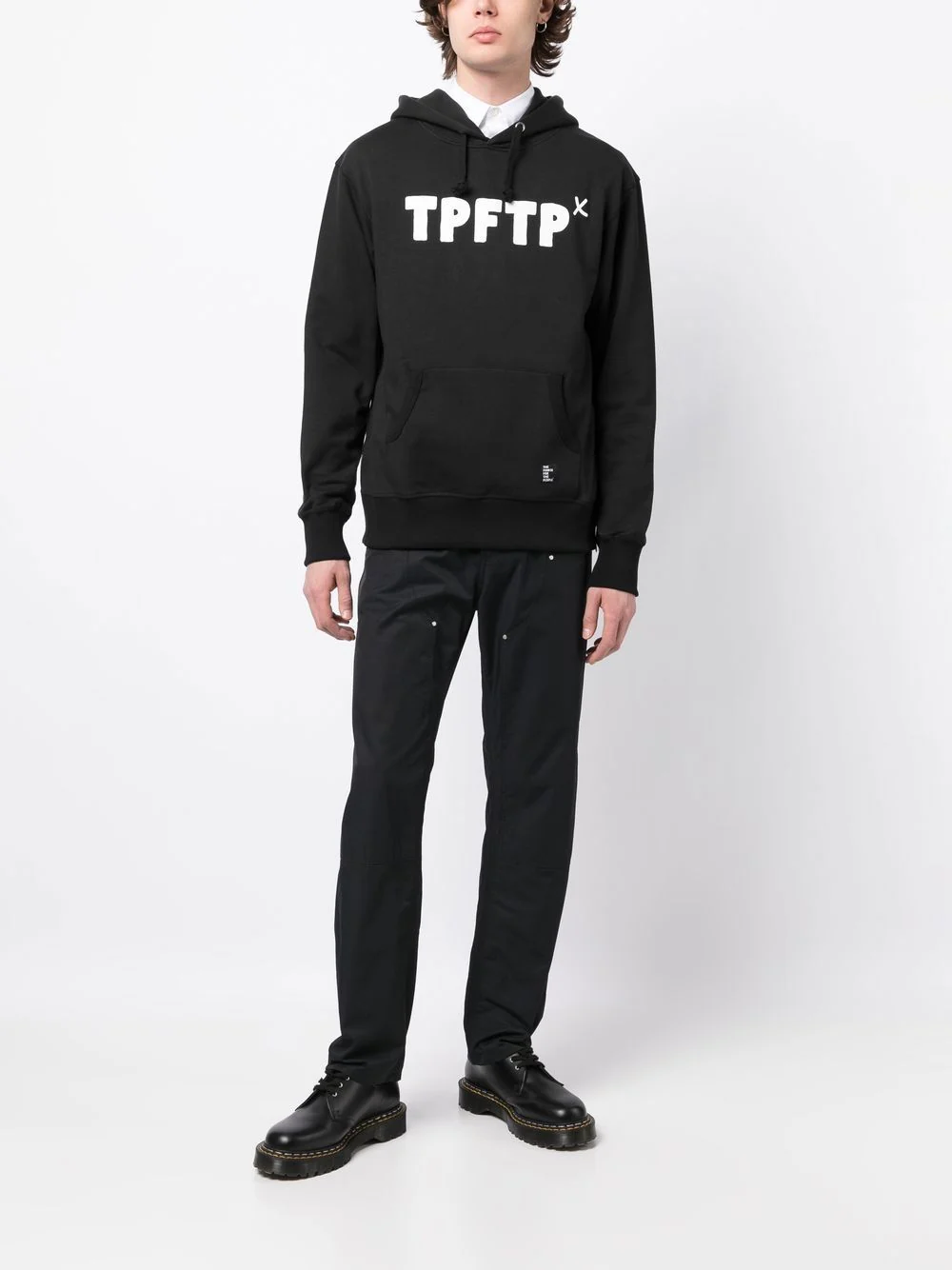 Logo Print Drawstring Hoodie - Image 3
