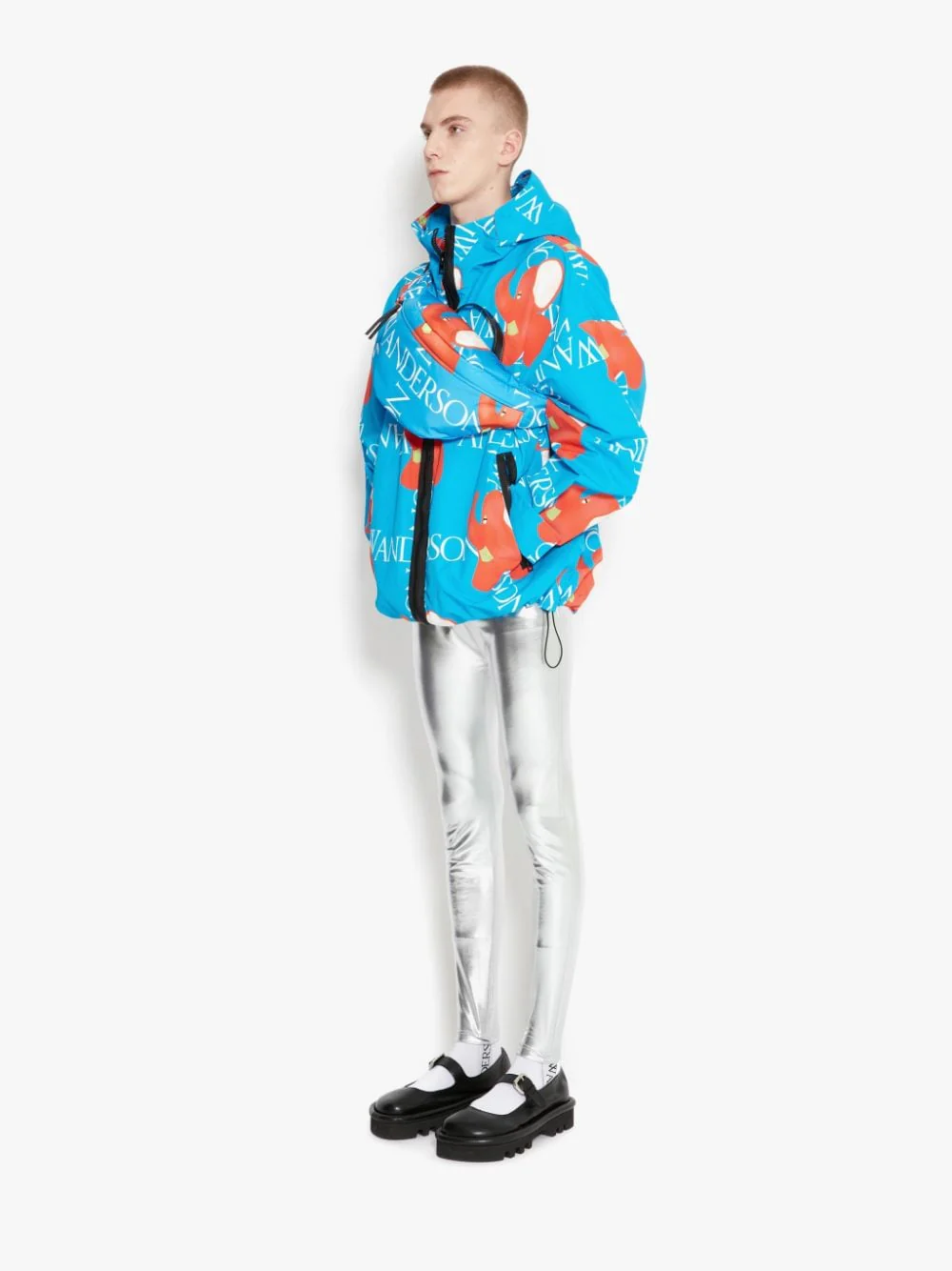 Logo-Print Hooded Jacket - Image 3