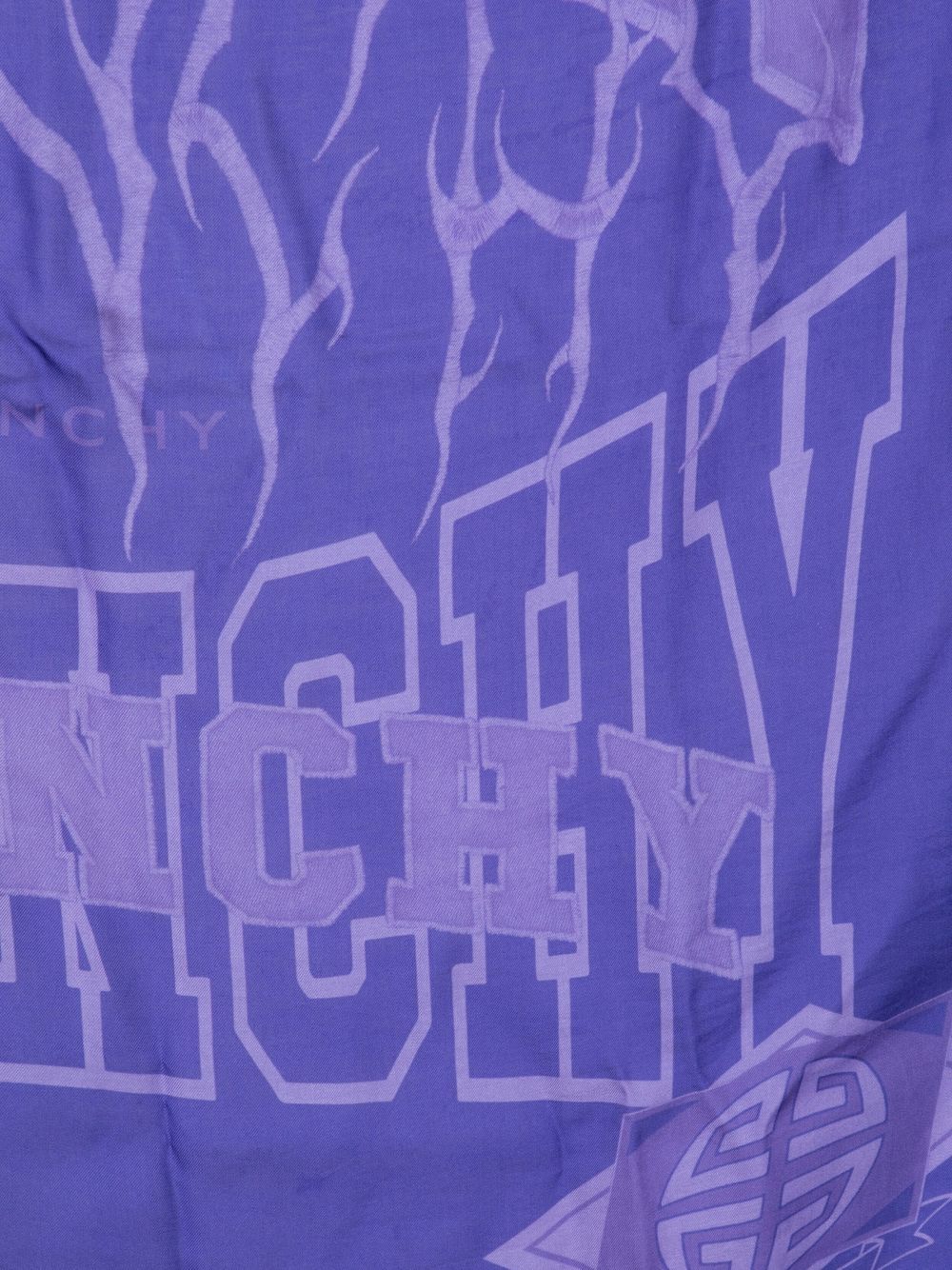 Logo-Print Modal-Cashmere Scarf - Image 2