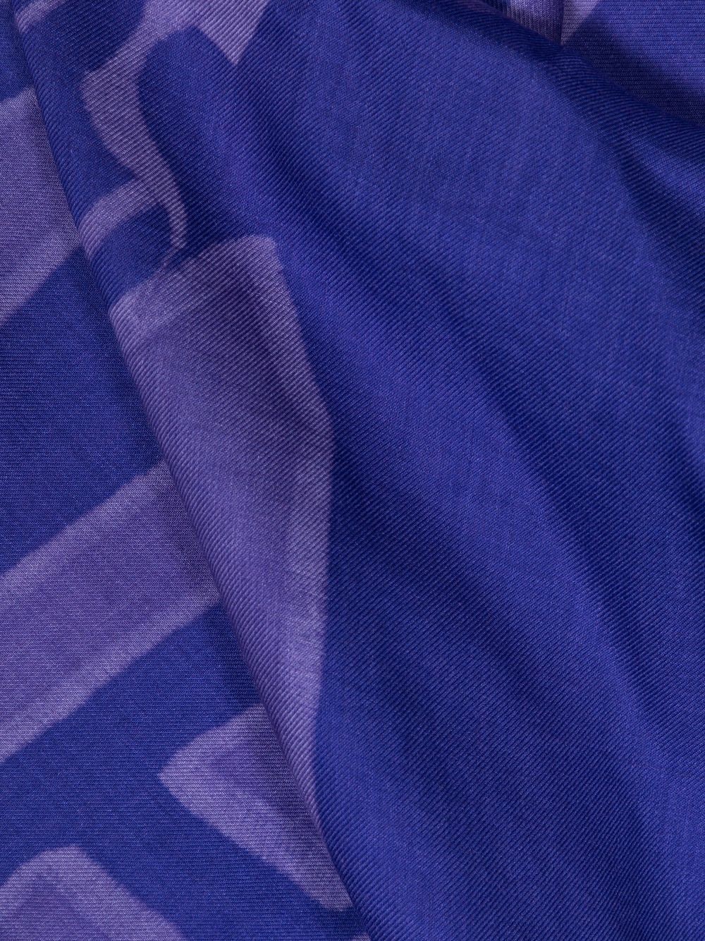 Logo-Print Modal-Cashmere Scarf - Image 3