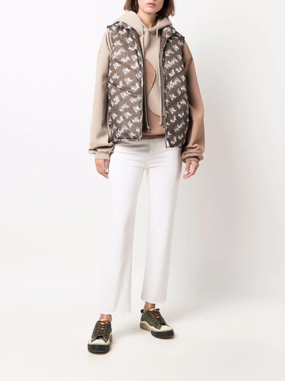 Logo-Print Padded Gilet - Image 2