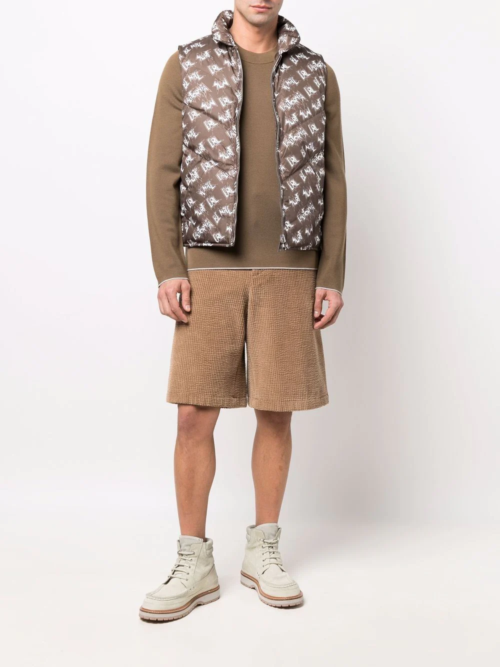 Logo-Print Padded Gilet - Image 5
